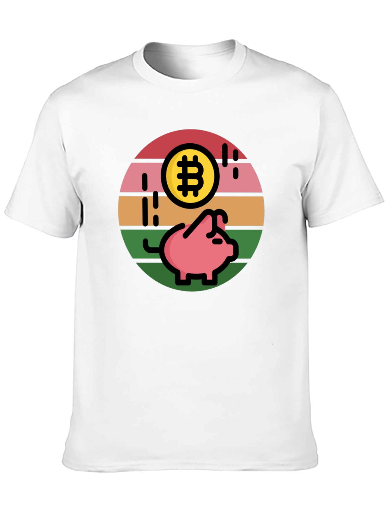 Bitcoin Piggy Bank T-Shirt - Crypto Savings Tee