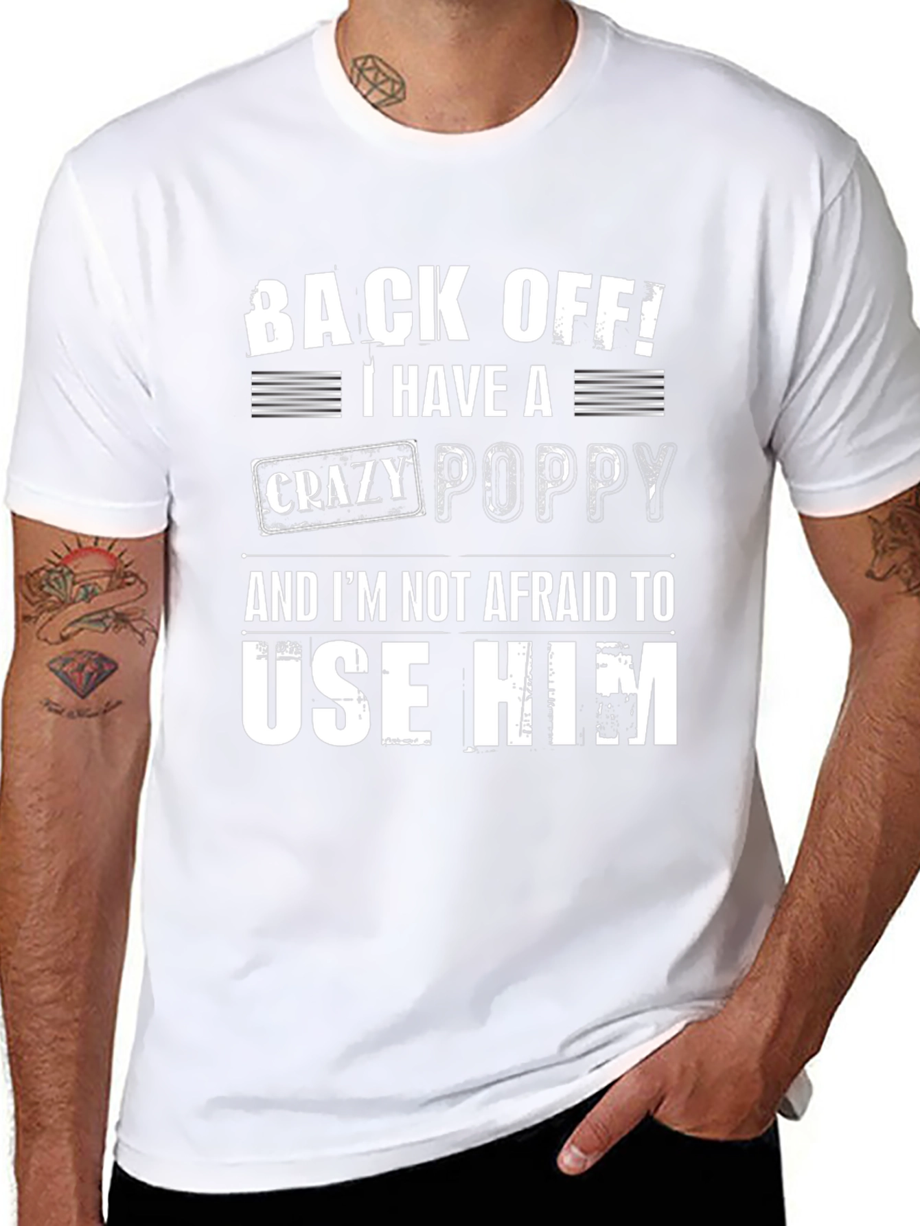 Crazy Poppy T-Shirt - Back Off Tee