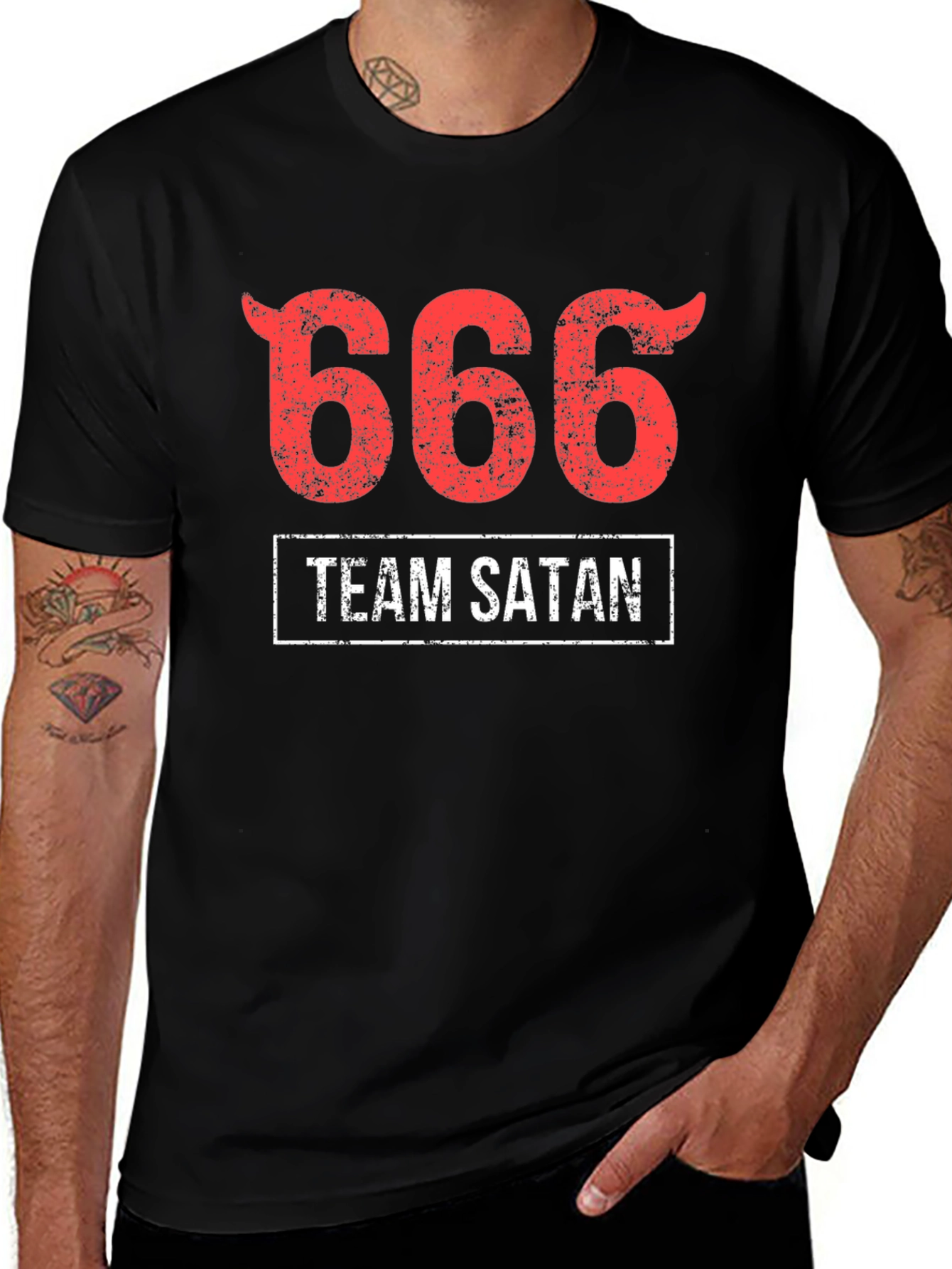 Team Satan 666 Graphic T-Shirt