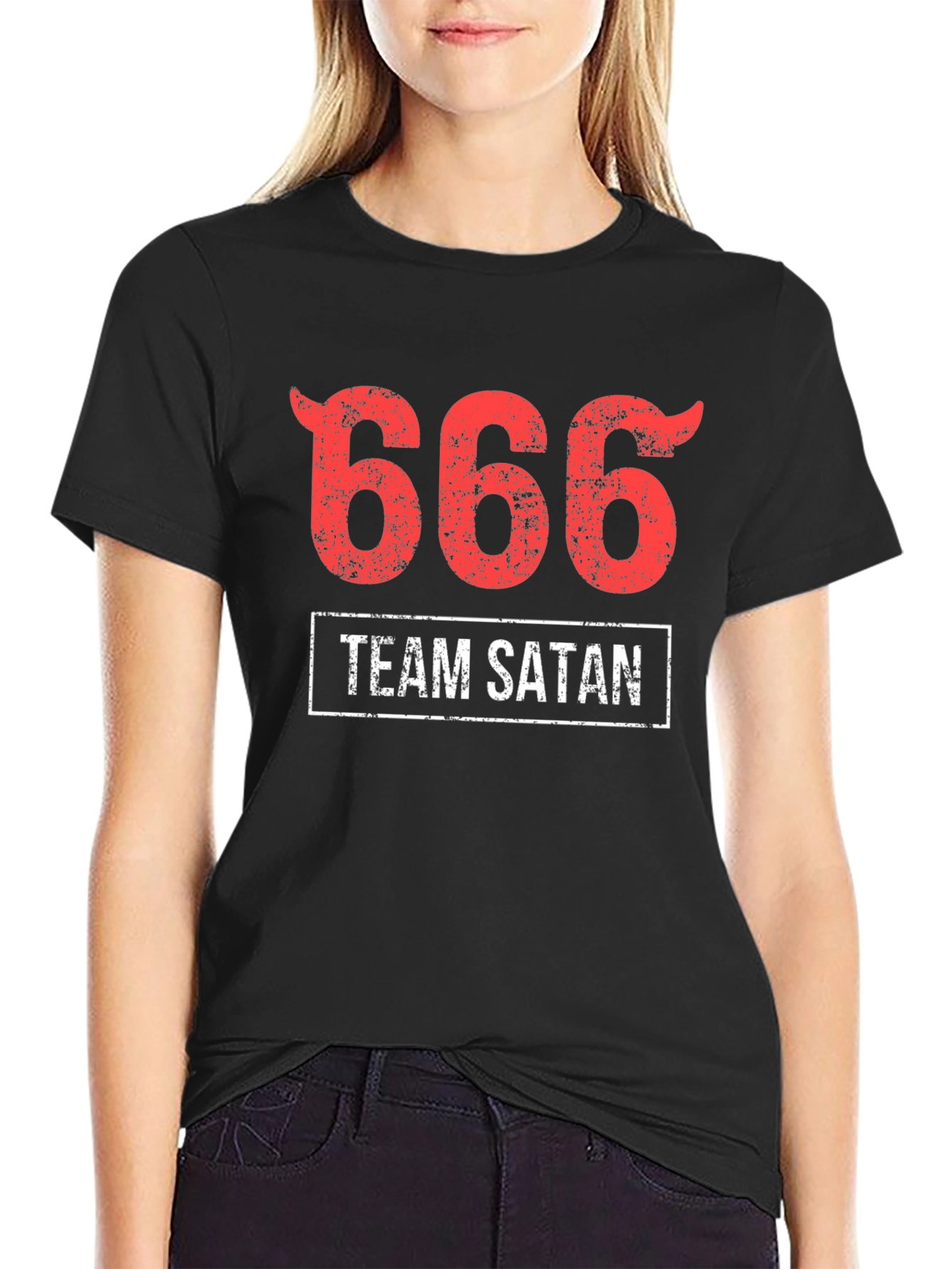 Team Satan 666 Graphic T-Shirt