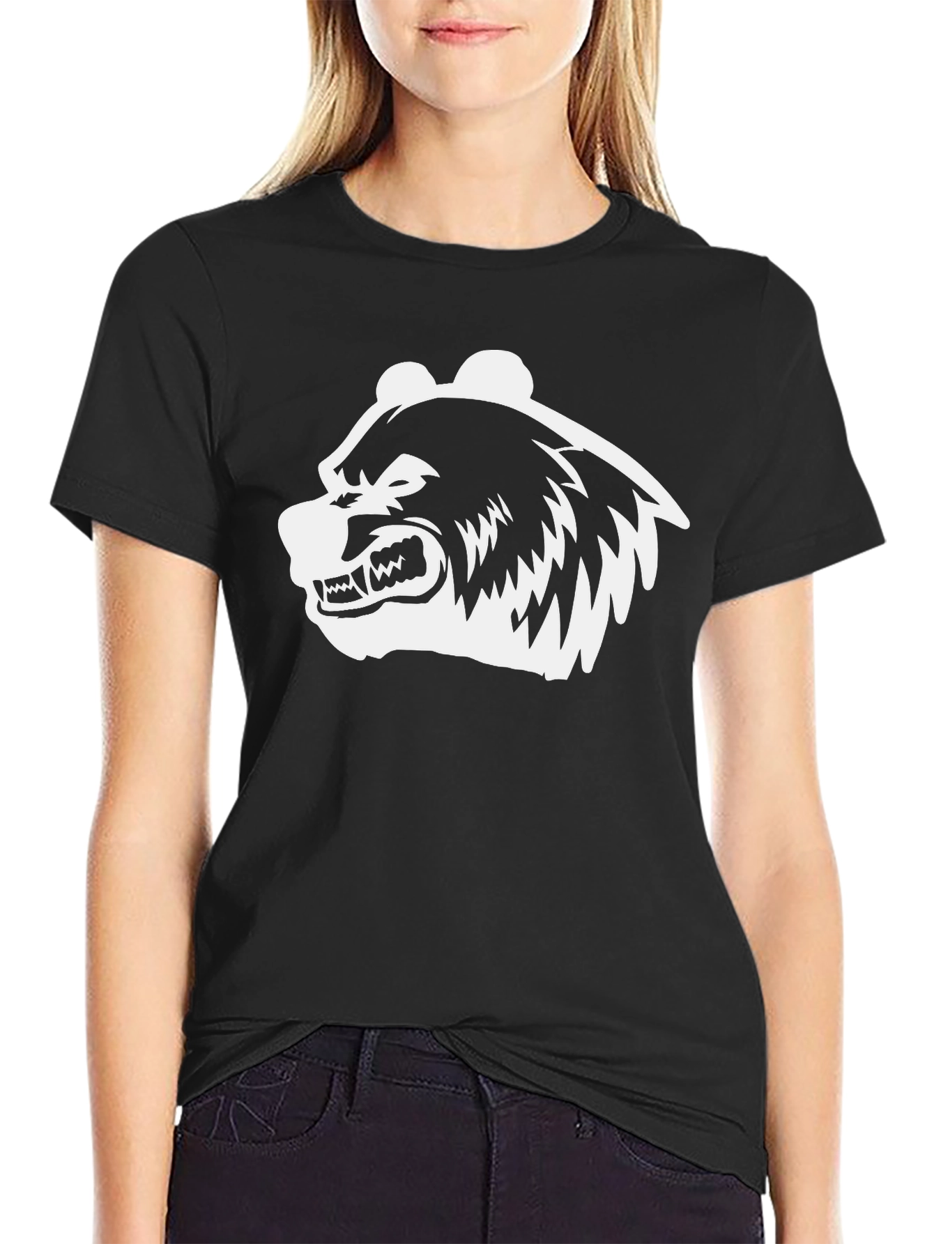 Bear Graphic Black T-Shirt