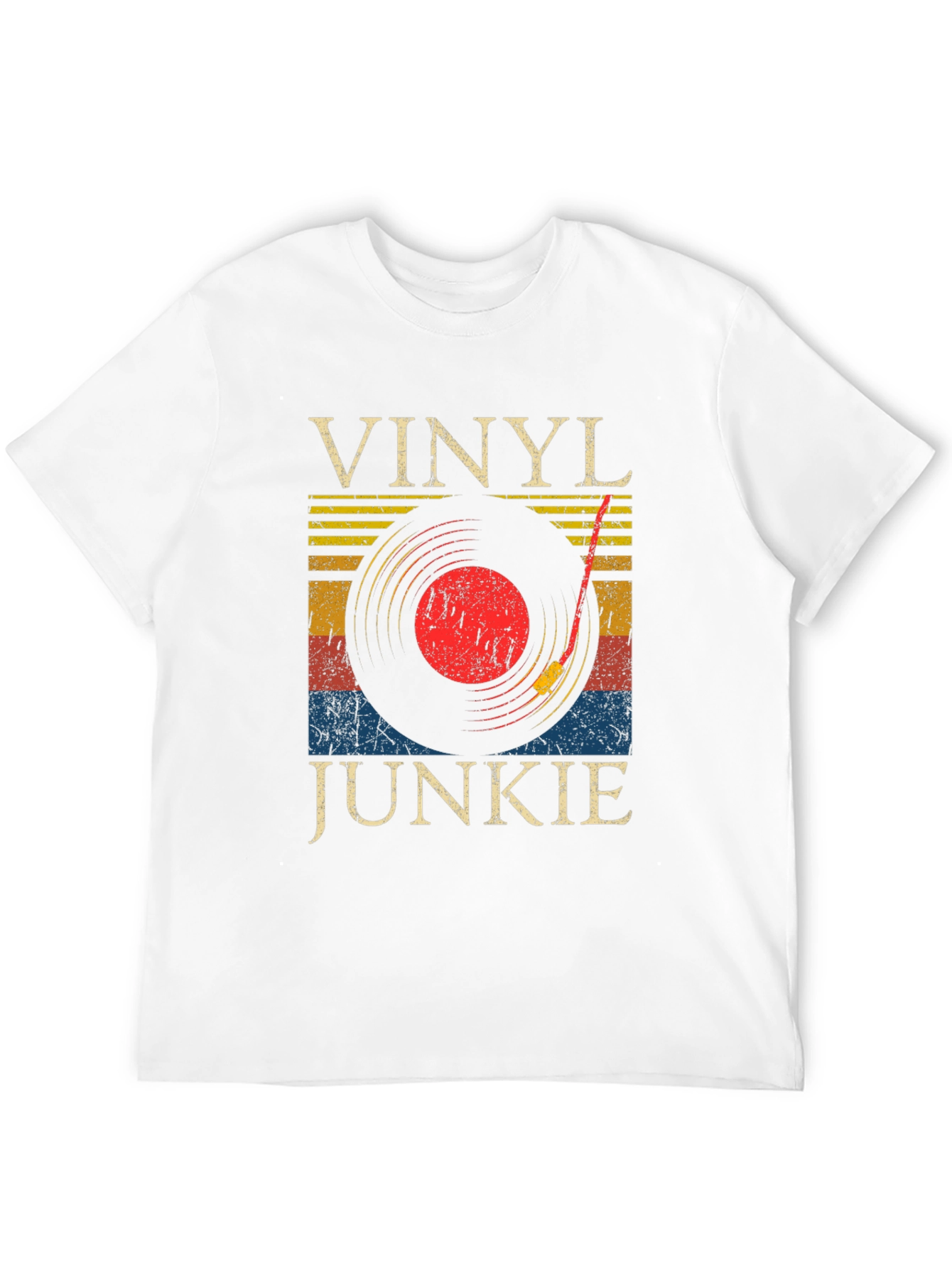 Vinyl Junkie Retro Graphic Tee