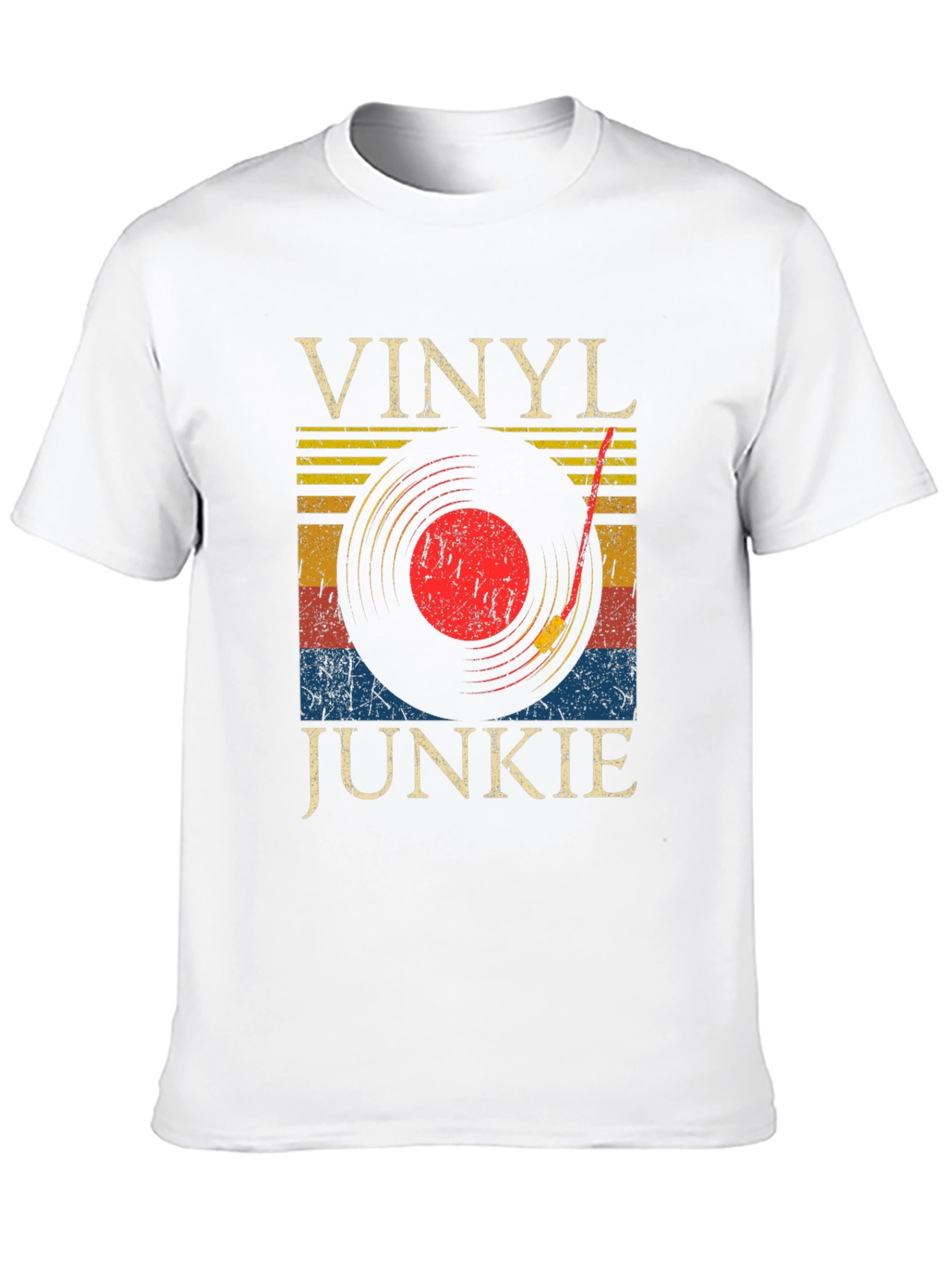Vinyl Junkie Retro Graphic Tee
