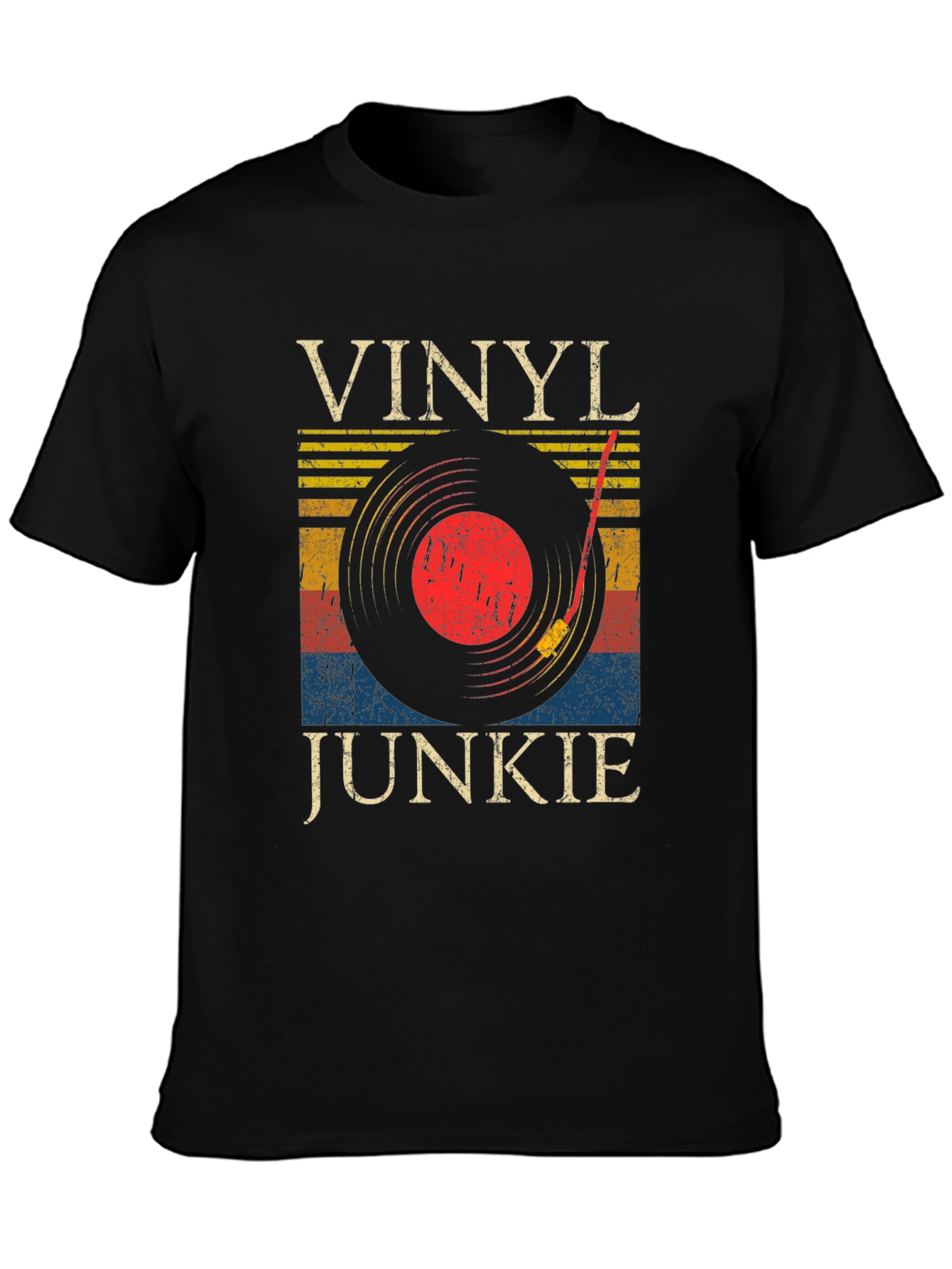 Vinyl Junkie Retro Graphic Tee