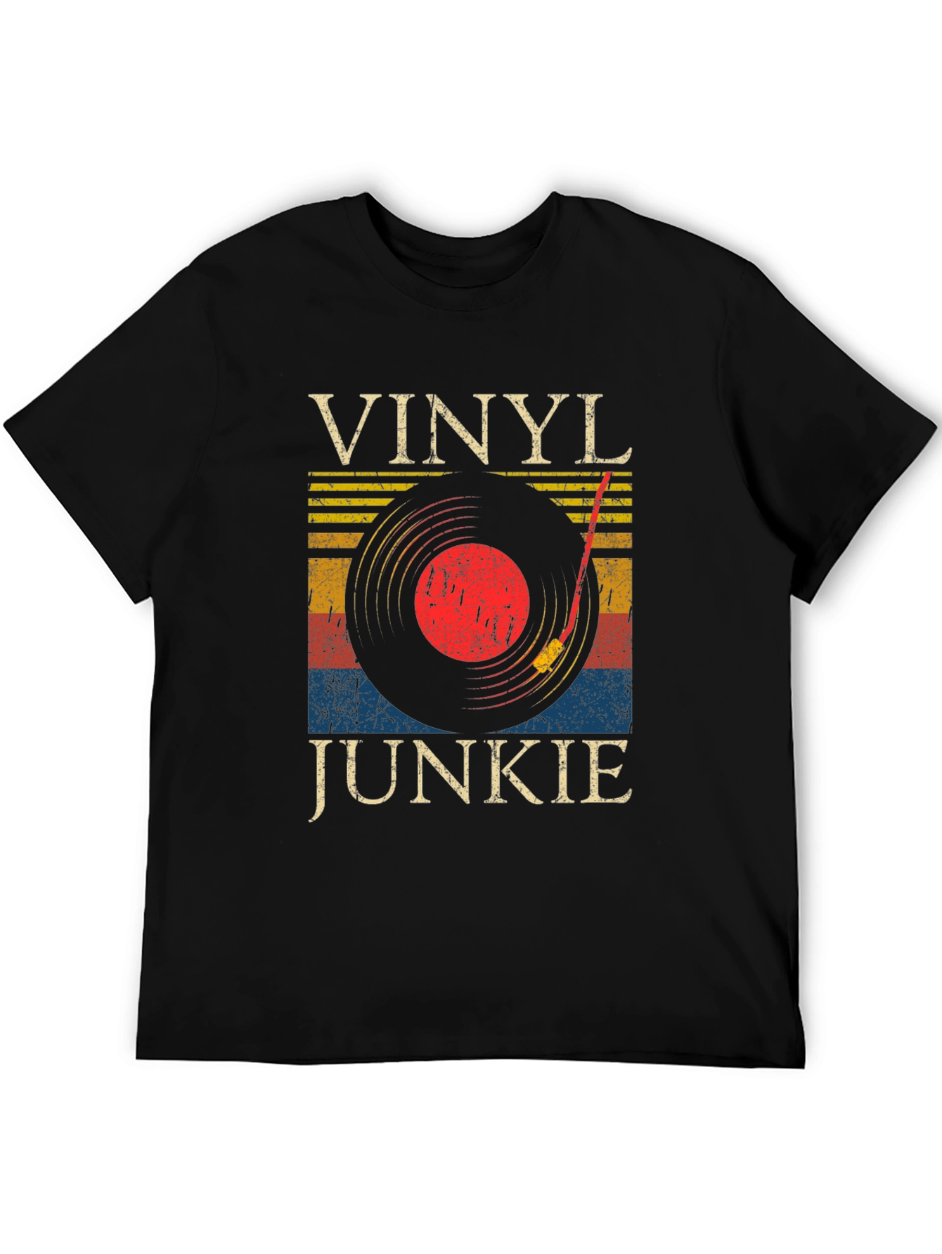 Vinyl Junkie Retro Graphic Tee