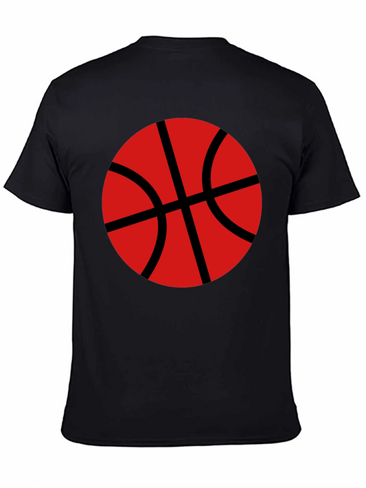 Basketball Graphic T-Shirt - Black Cotton Tee