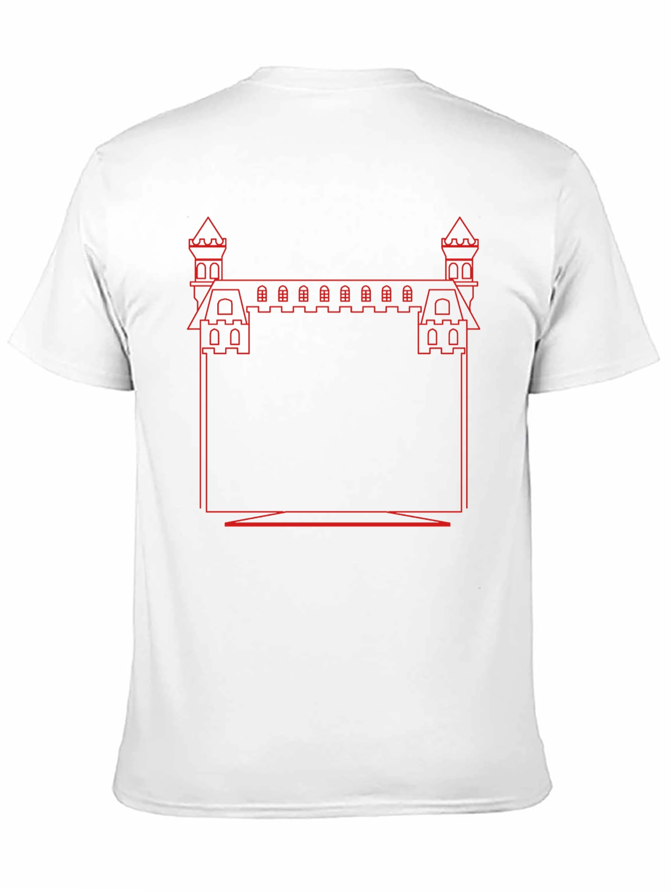 Castle Outline Graphic Tee - Black
