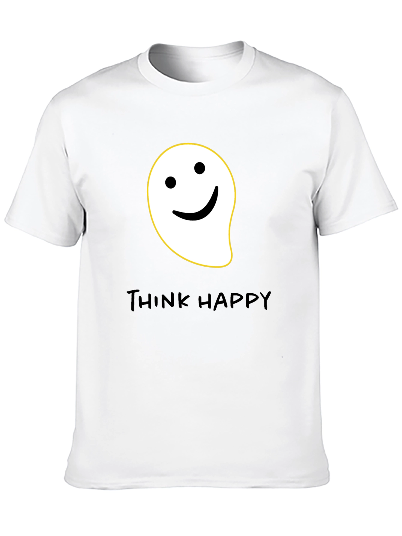 Think Happy Graphic Tee - Black