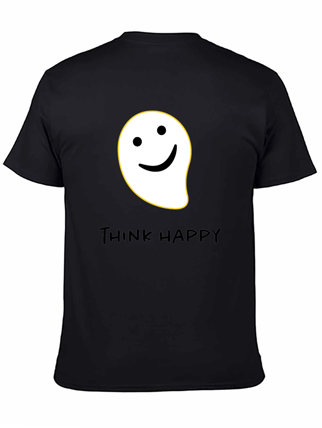 Think Happy Graphic Tee - Black