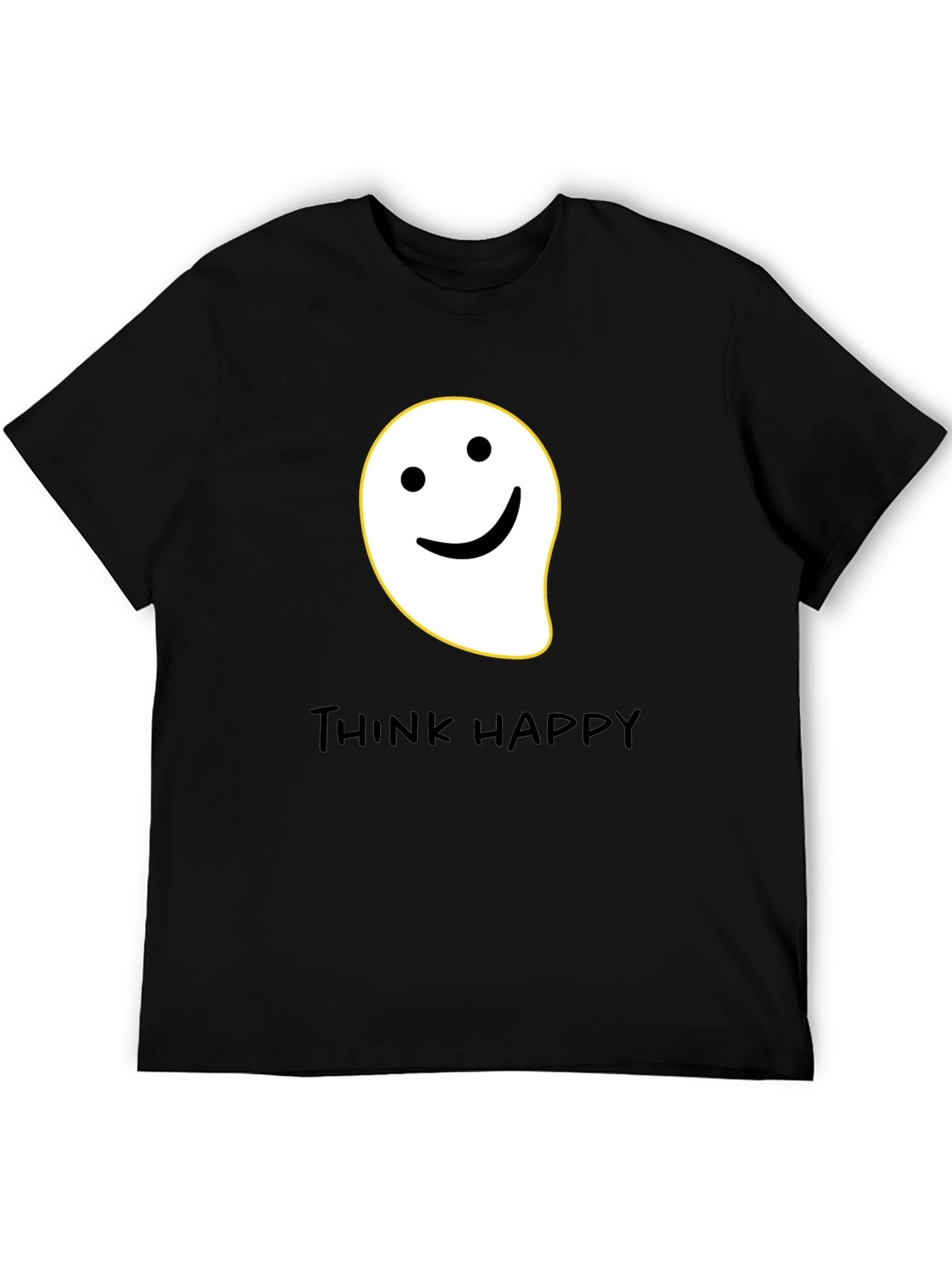 Think Happy Graphic Tee - Black
