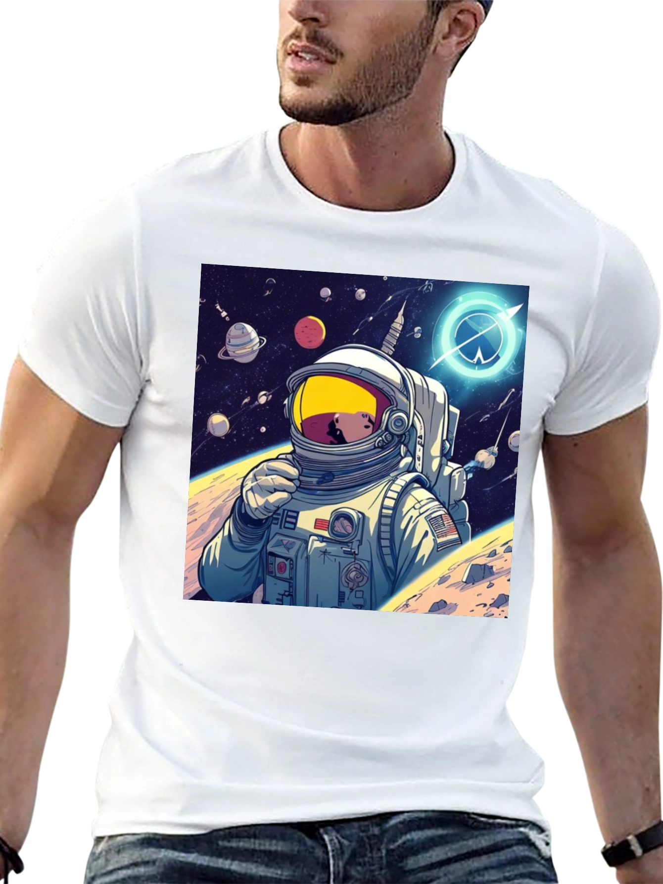 Astronaut Graphic Tee - Space Explorer T-Shirt