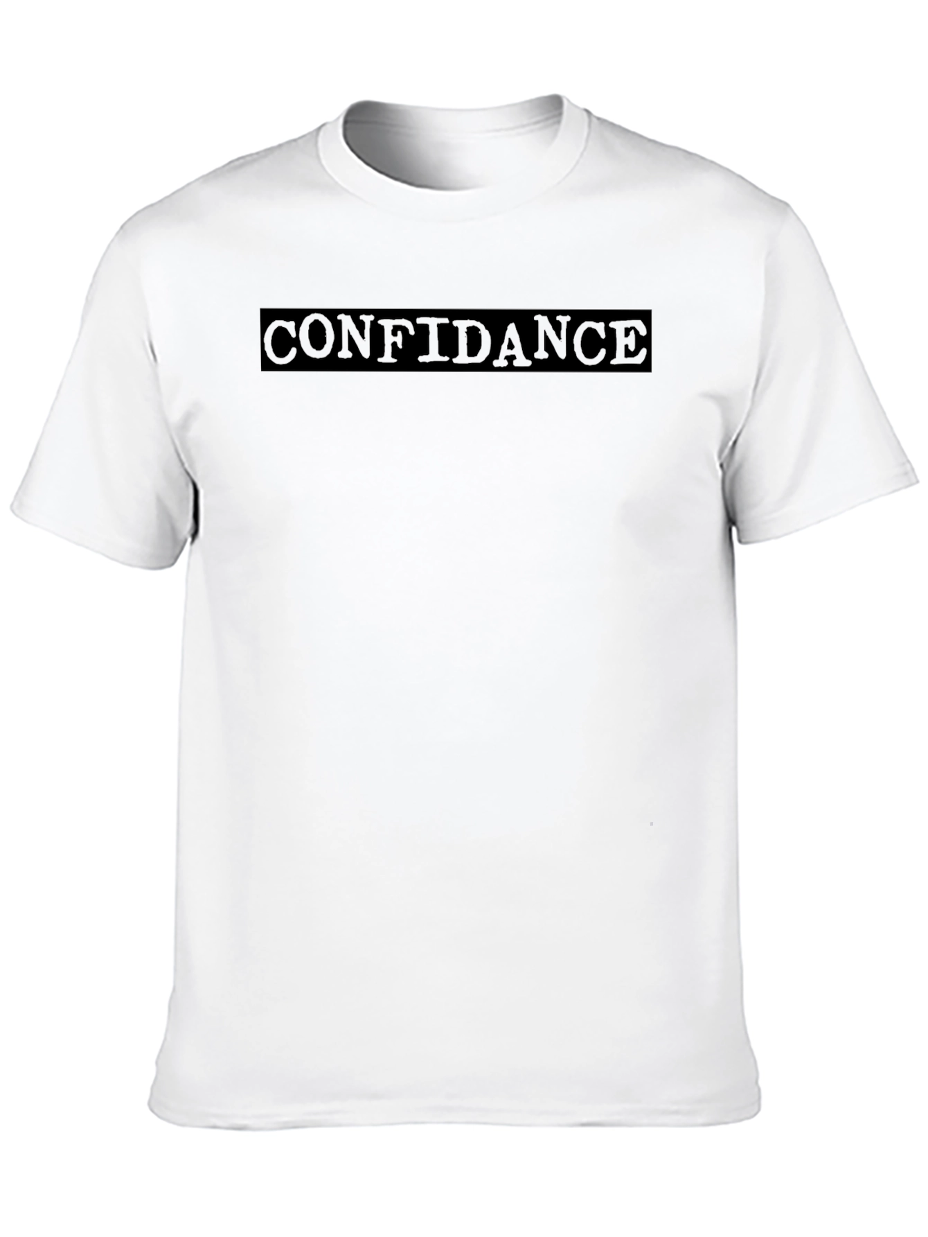 Confident Black Tee - Modern Streetwear