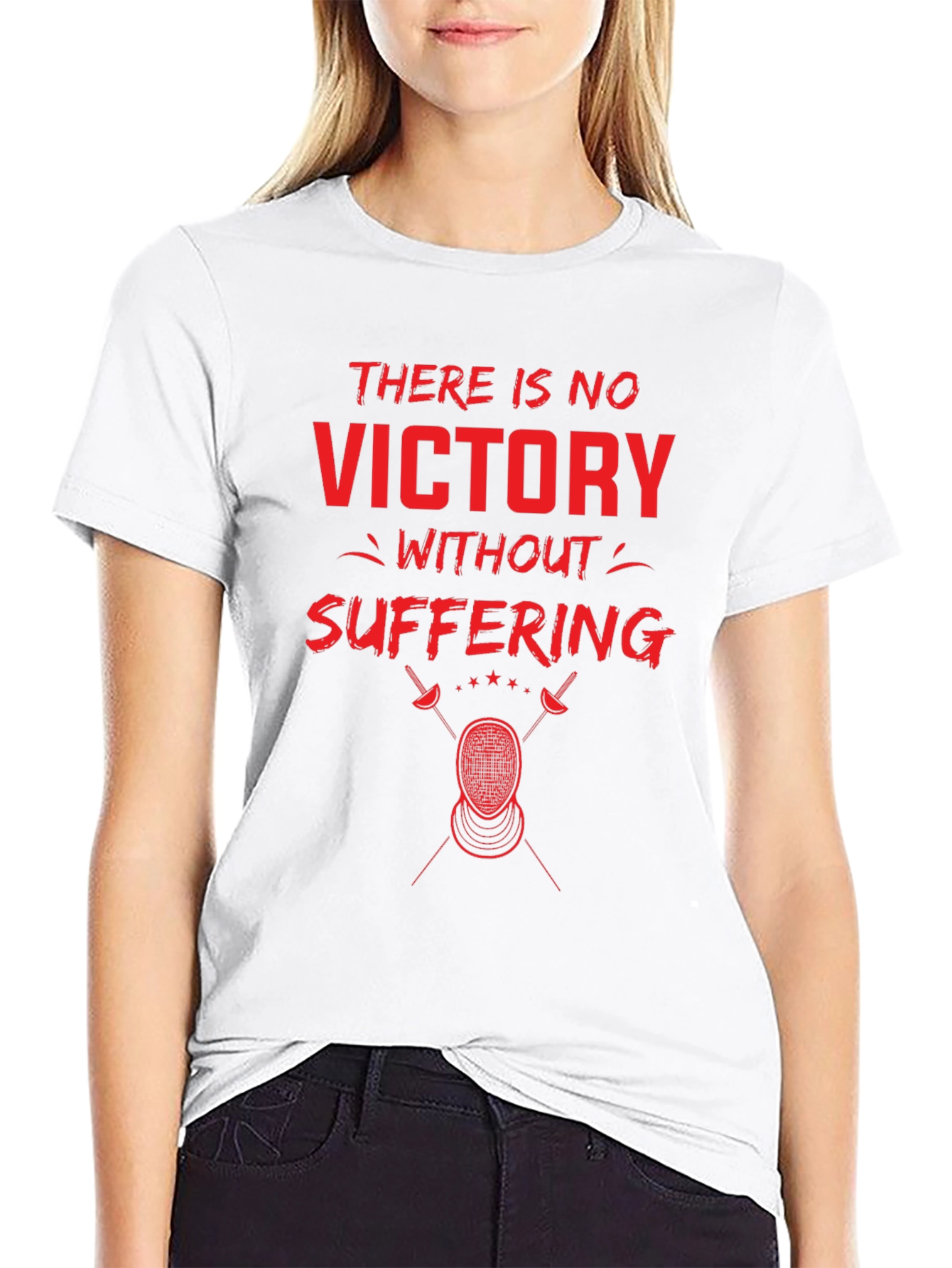 Victory Through Suffering Fencing T-Shirt