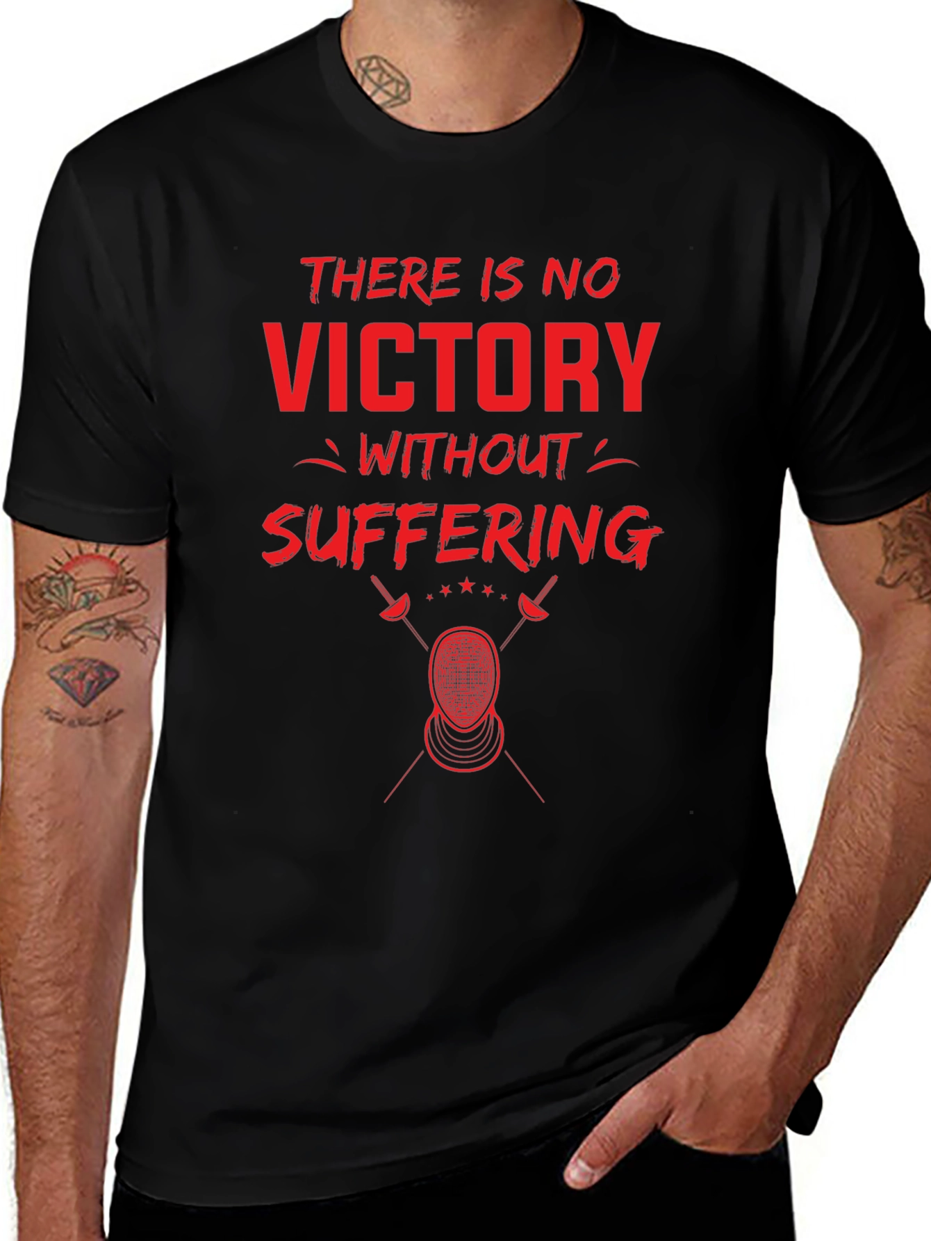 Victory Through Suffering Fencing T-Shirt