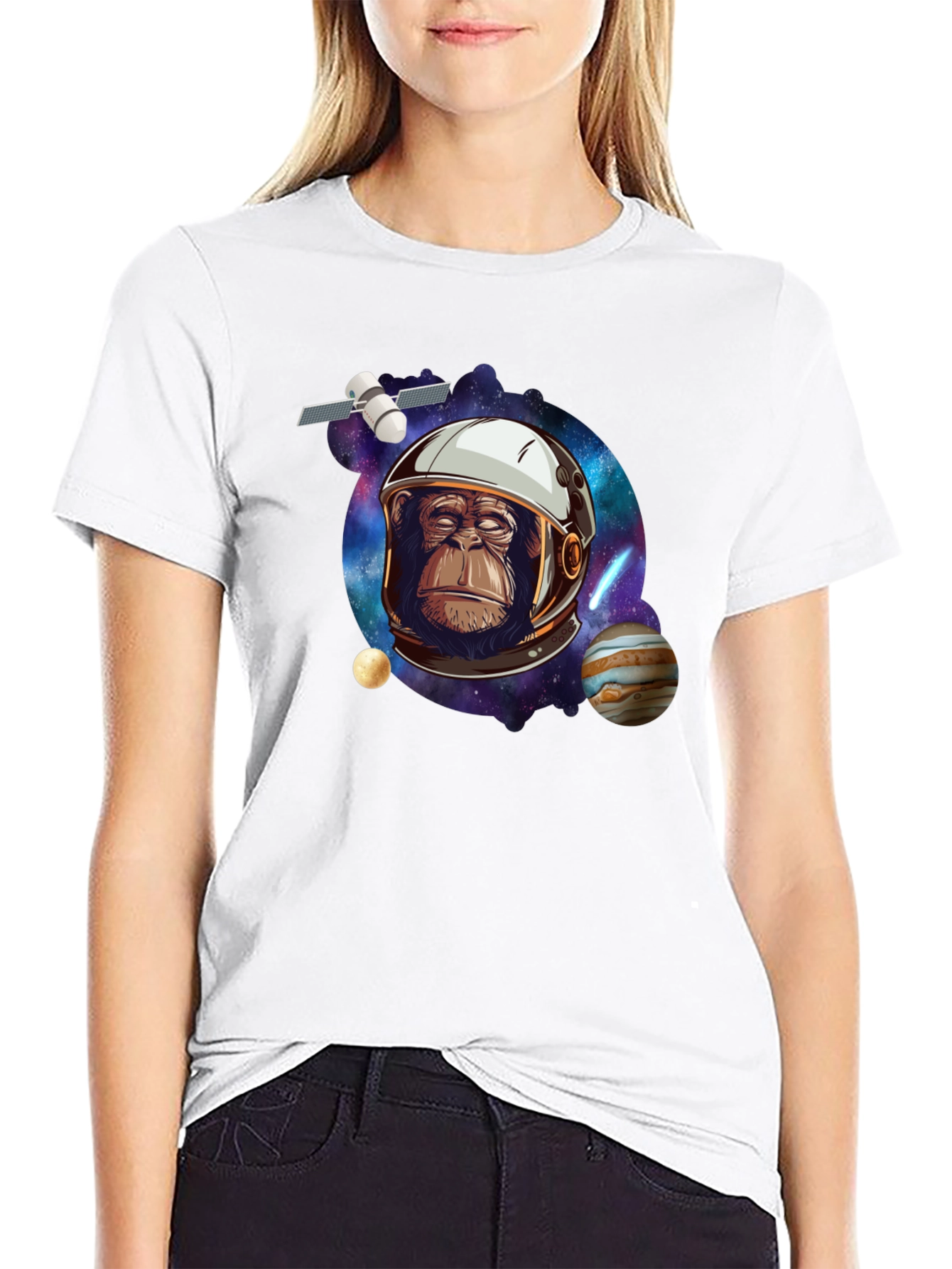 Space Monkey T-Shirt - Astronaut Chimp Graphic Tee
