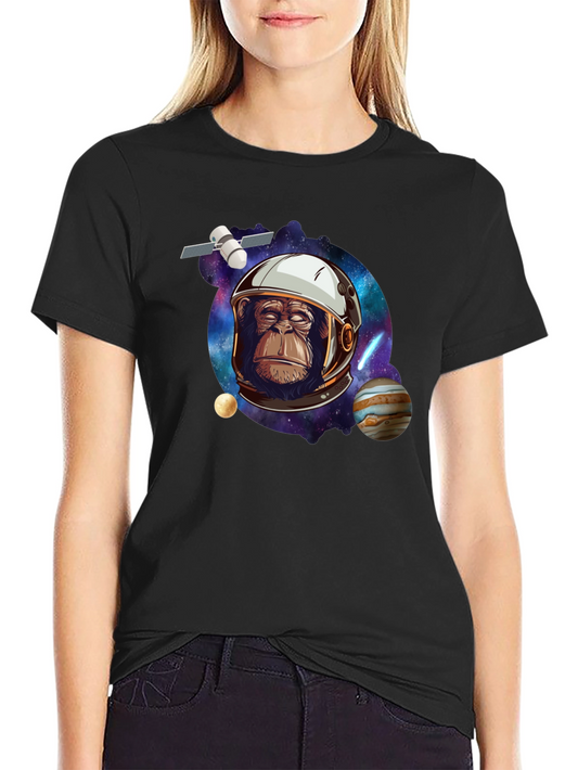 Space Monkey T-Shirt - Astronaut Chimp Graphic Tee