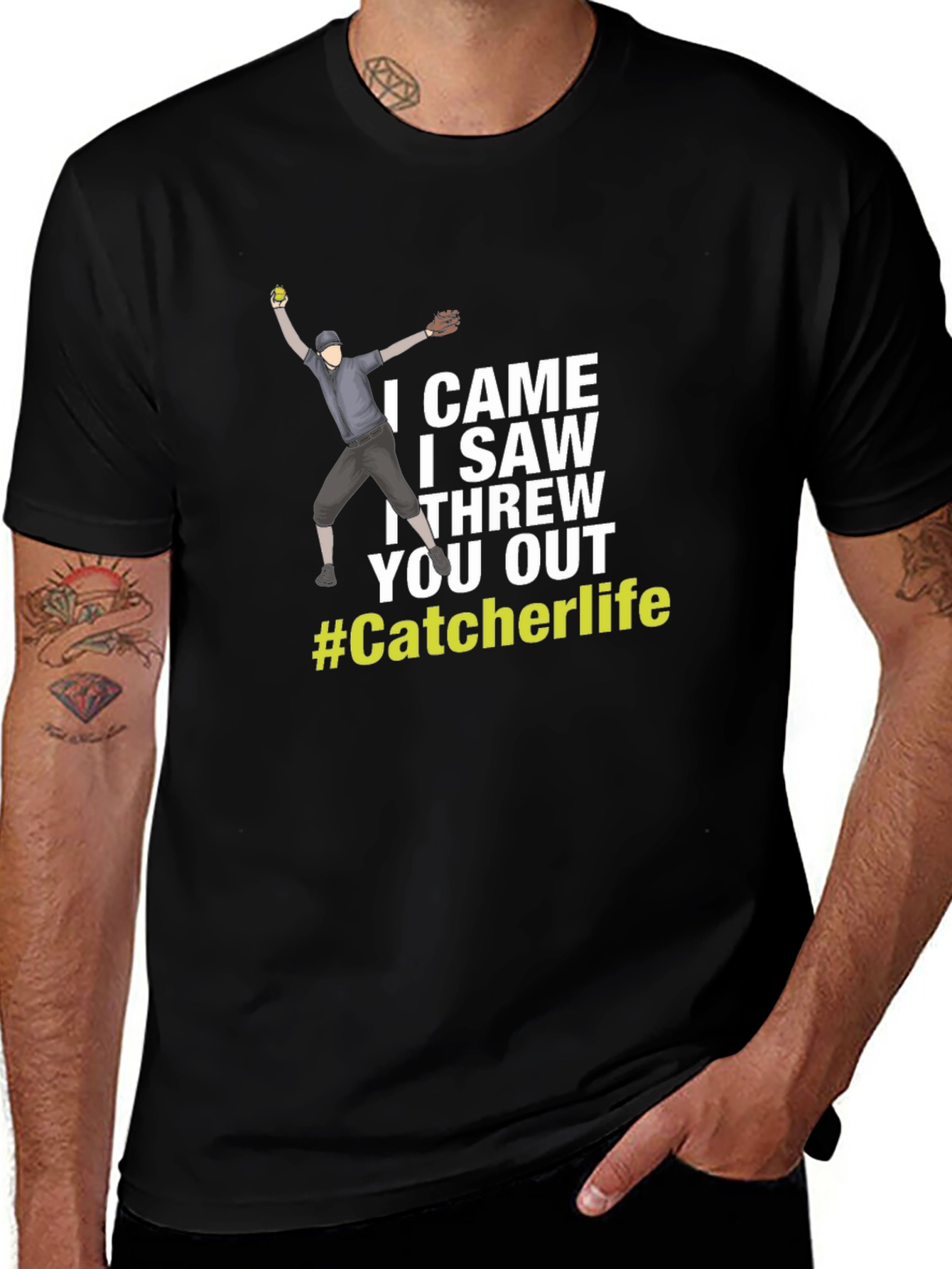 Catcher Life T-Shirt Baseball Tee