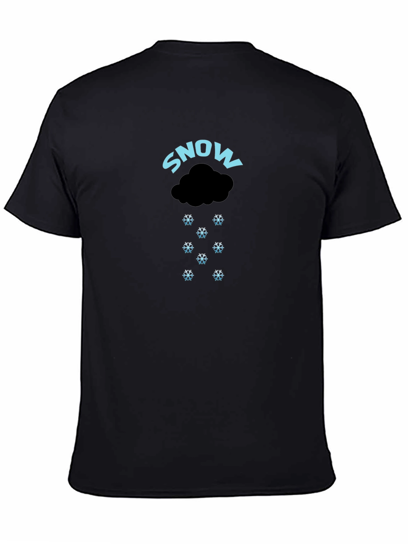 Snowy Weather Black Graphic Tee