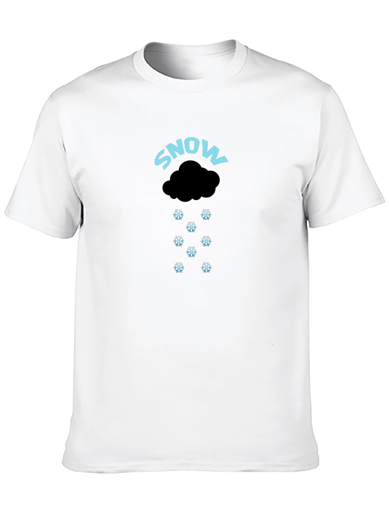 Snowy Weather Black Graphic Tee