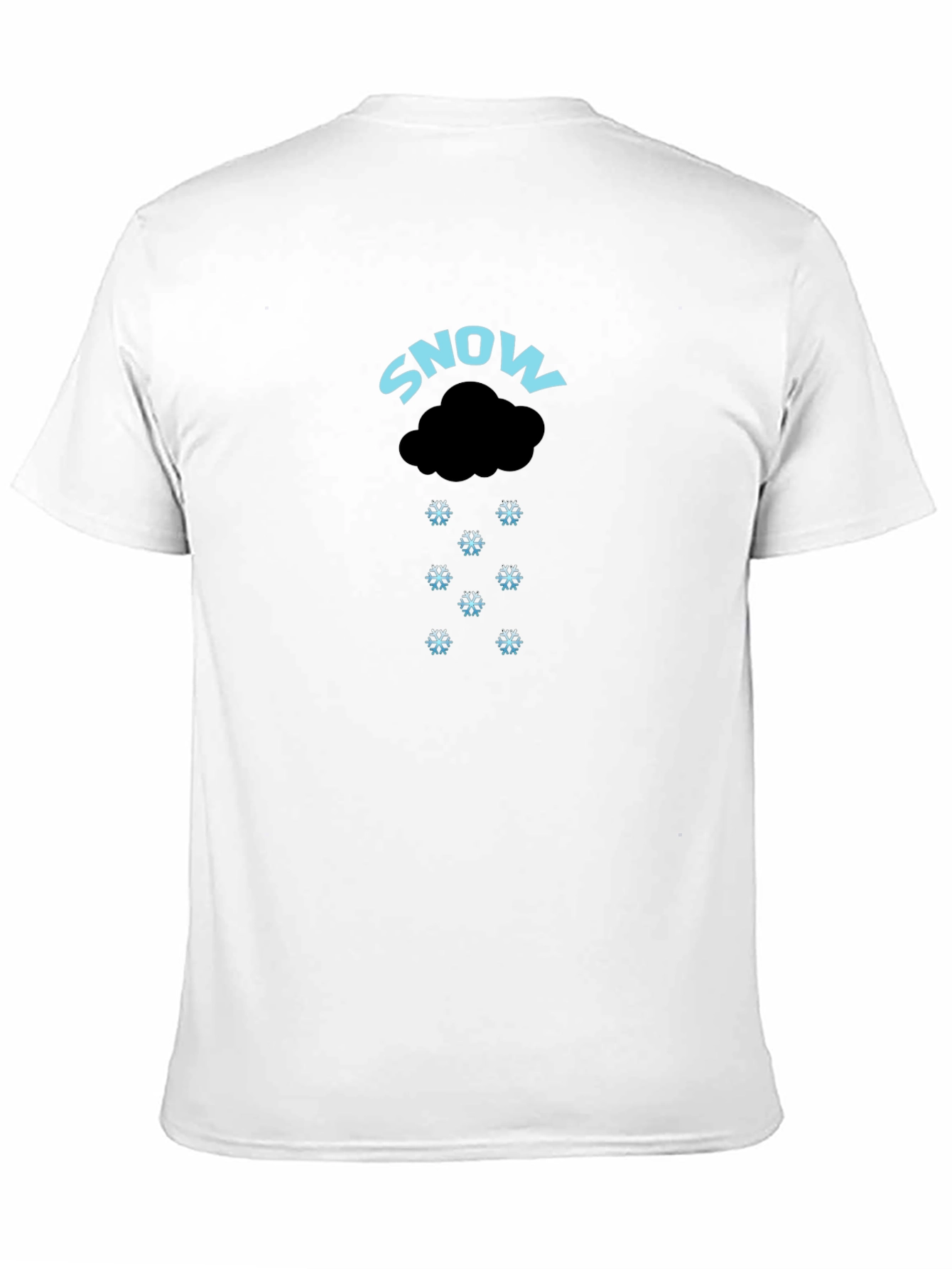 Snowy Weather Black Graphic Tee