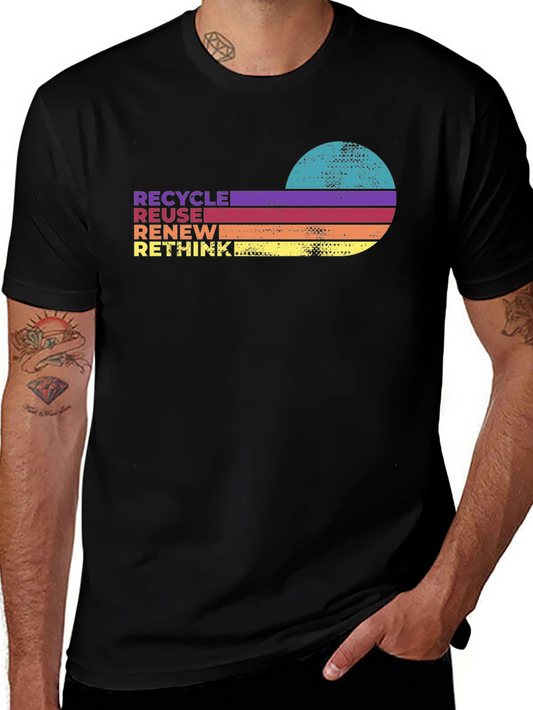 Recycle Reuse Renew Rethink Retro T-Shirt