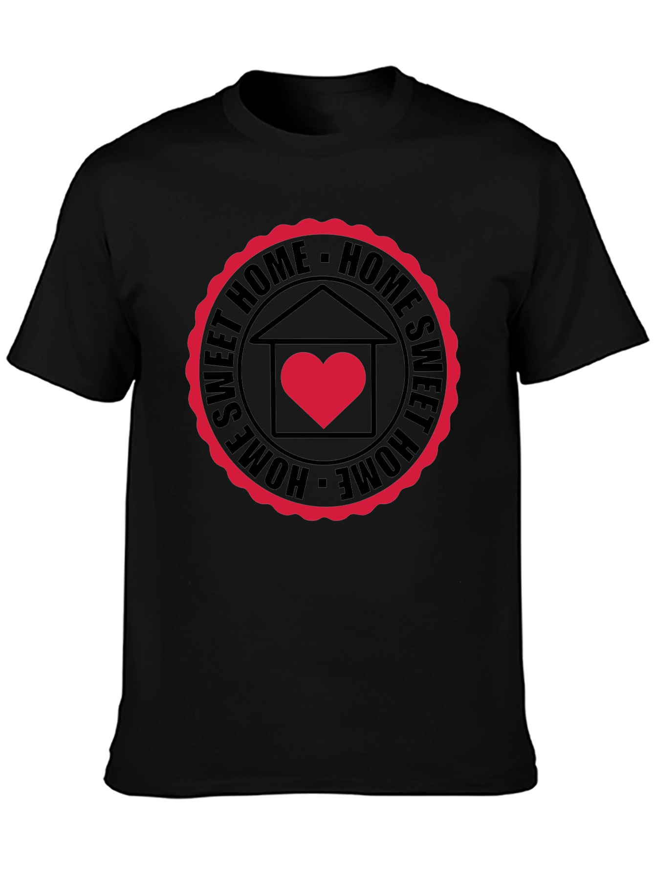 Sweet Home Graphic Black T-Shirt