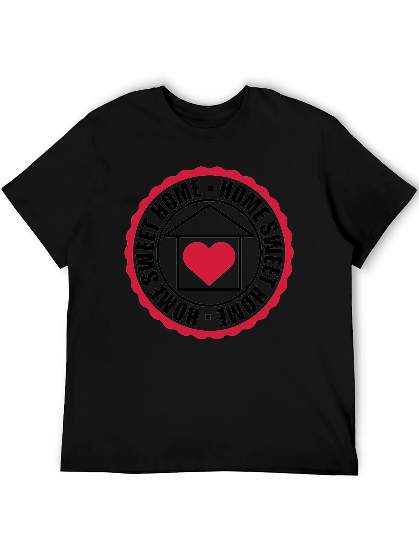 Sweet Home Graphic Black T-Shirt