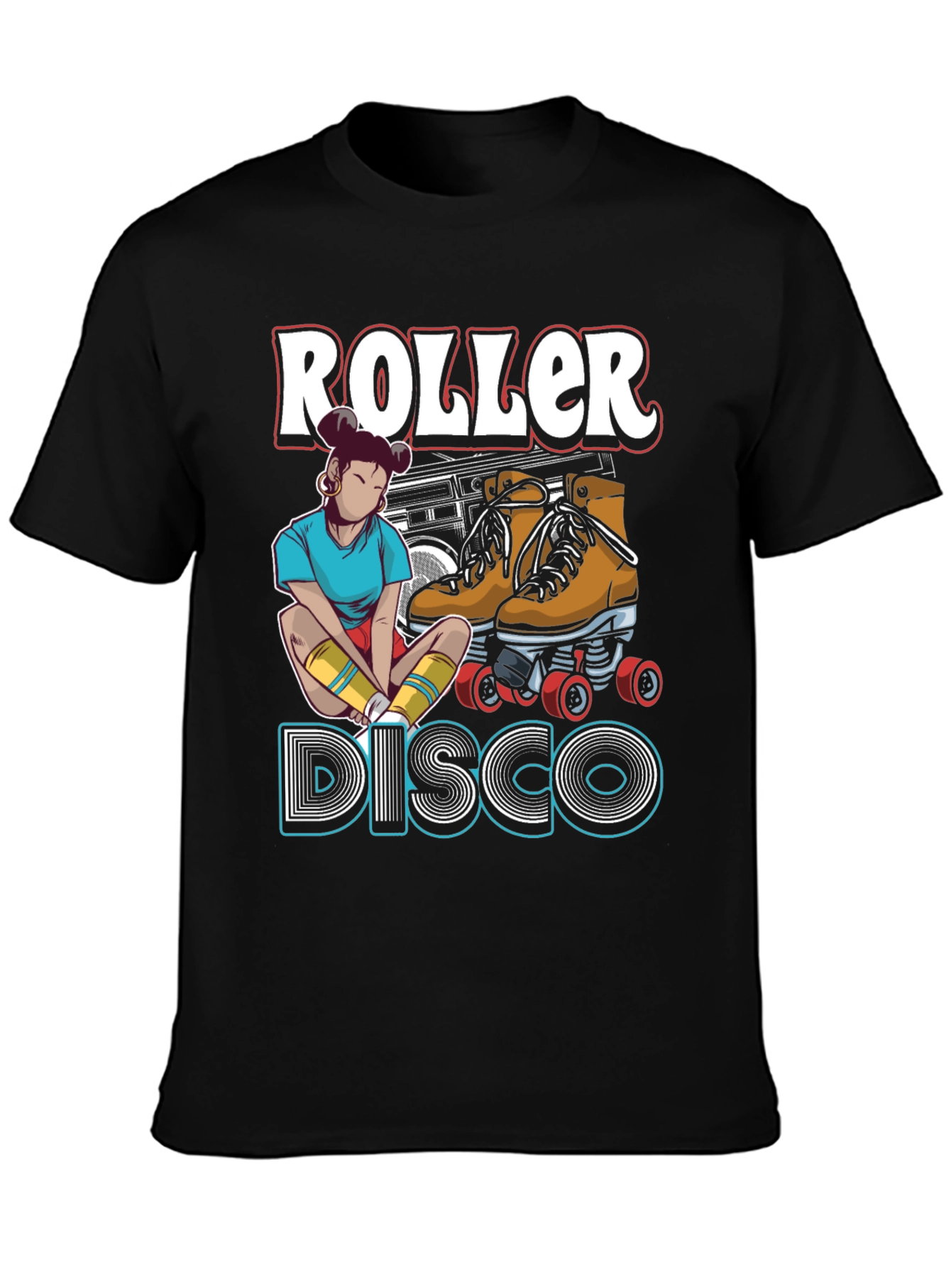 Roller Disco Graphic T-Shirt - Retro Style