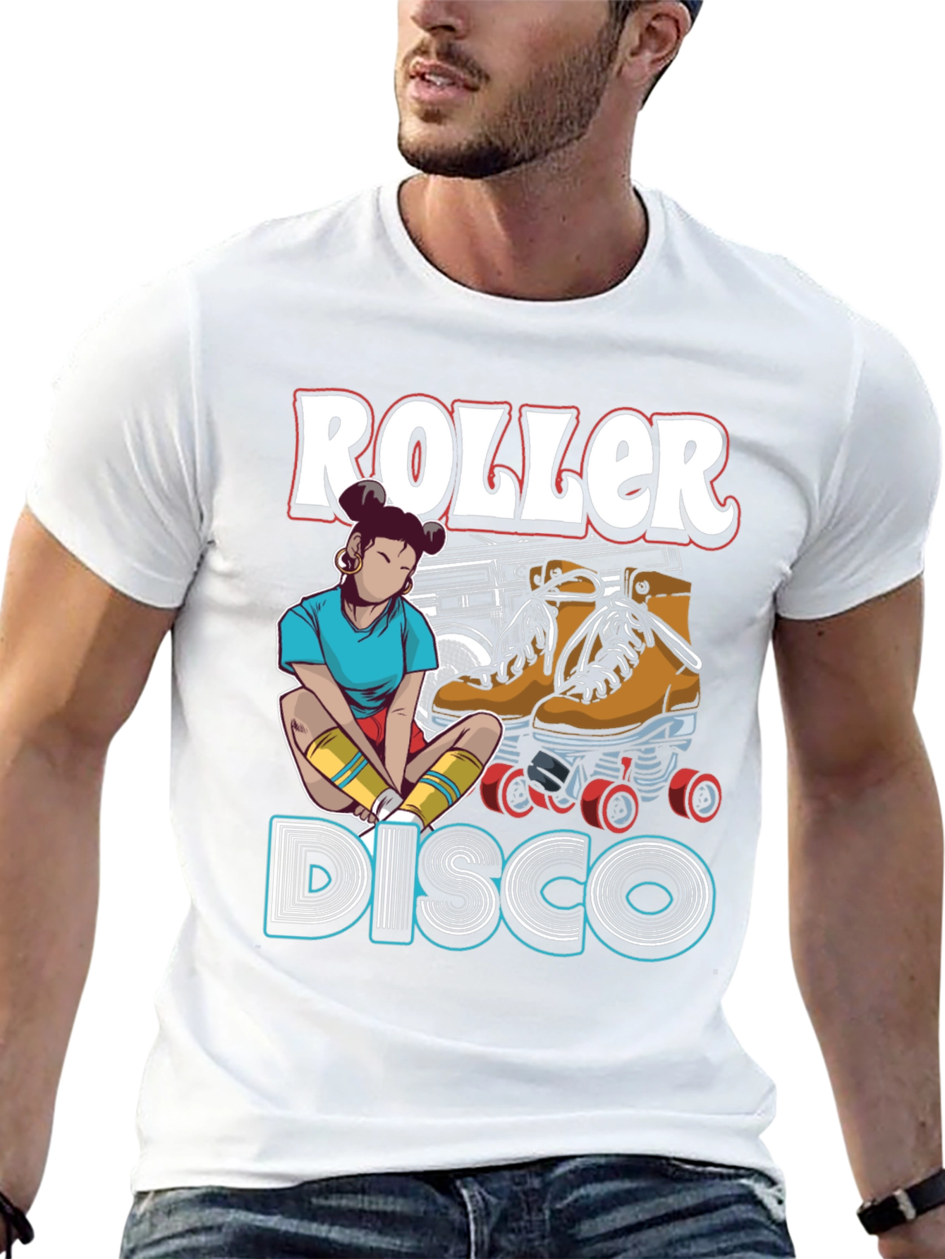 Roller Disco Graphic T-Shirt - Retro Style