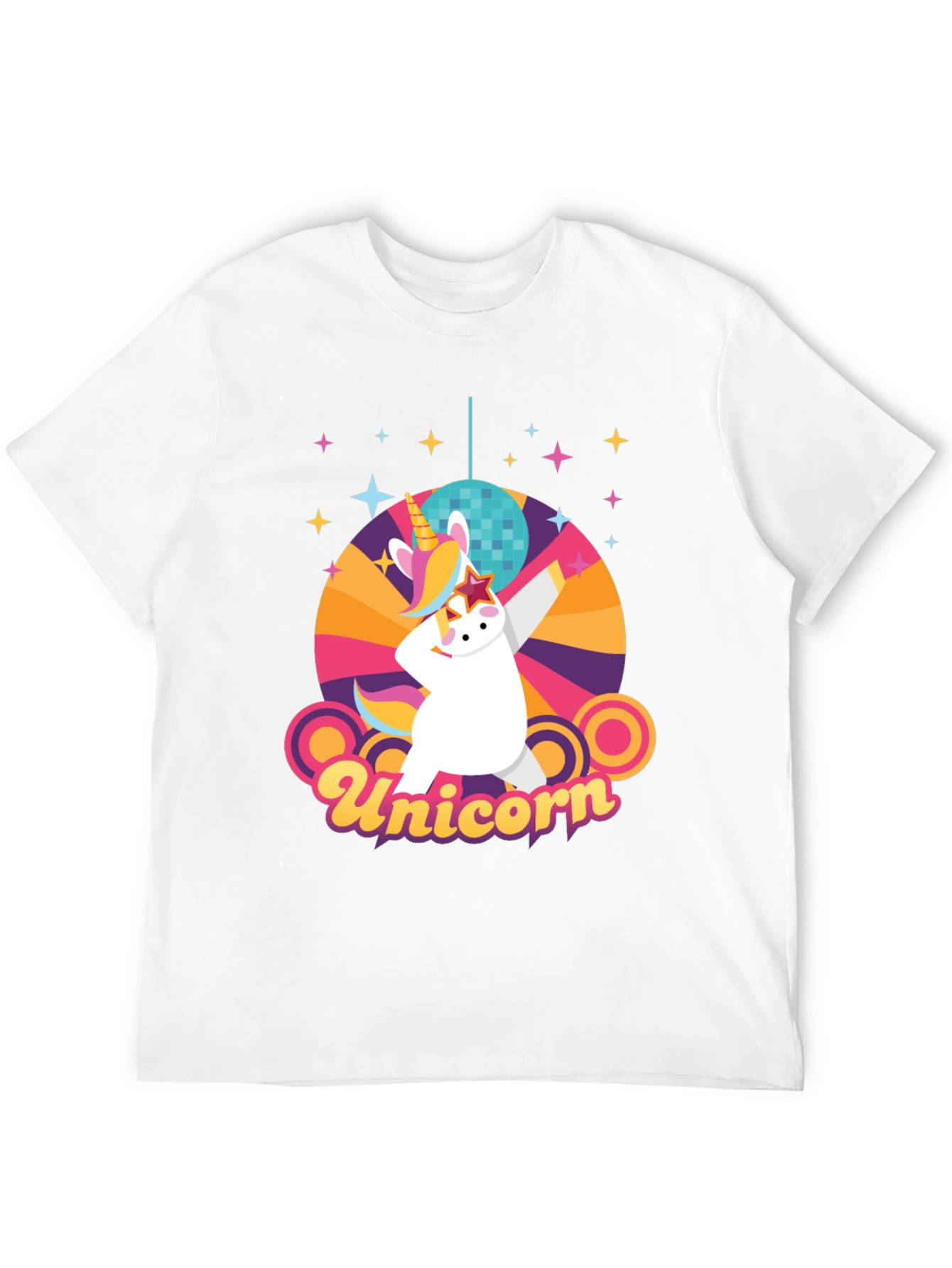 Retro Unicorn Disco Party T-Shirt