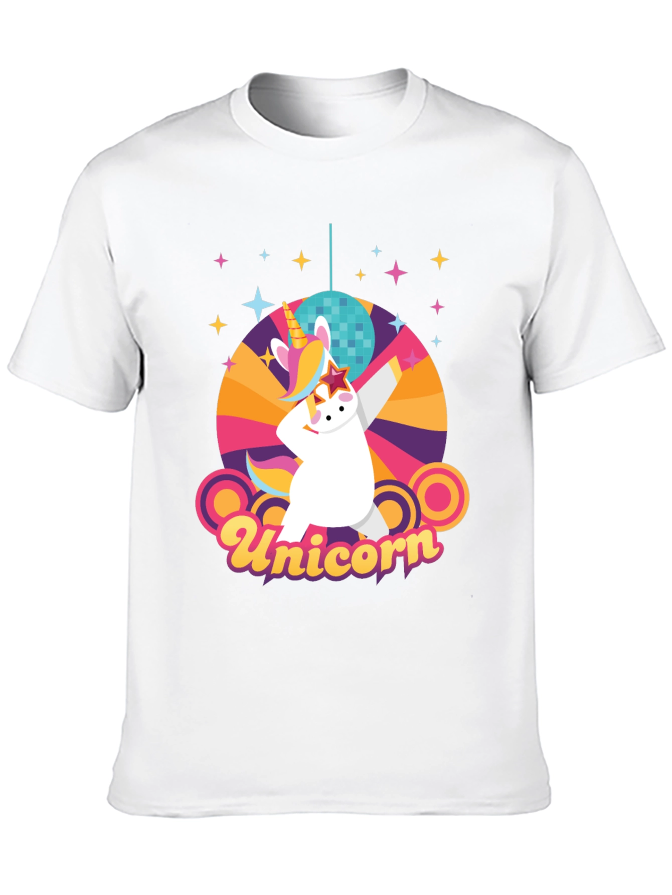 Retro Unicorn Disco Party T-Shirt