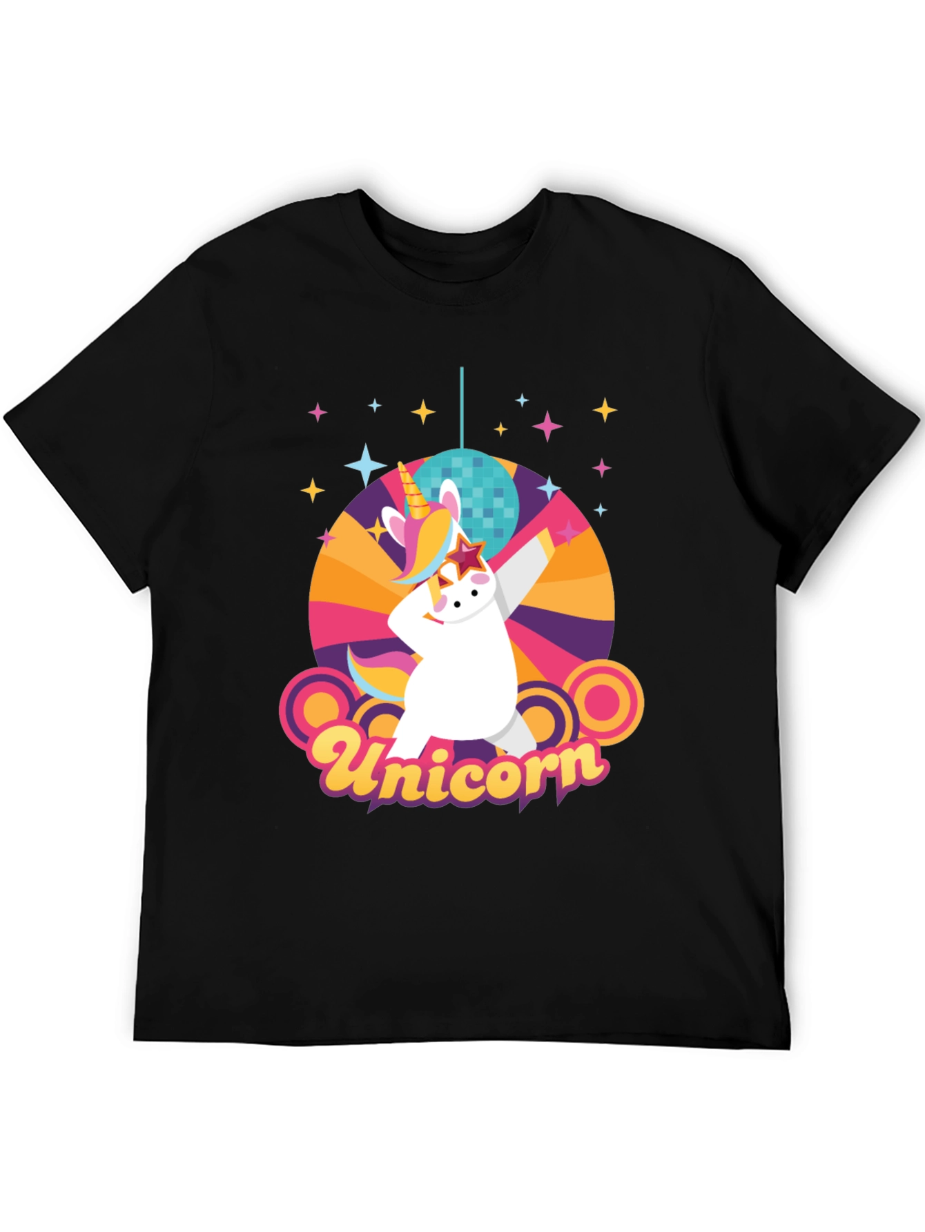 Retro Unicorn Disco Party T-Shirt
