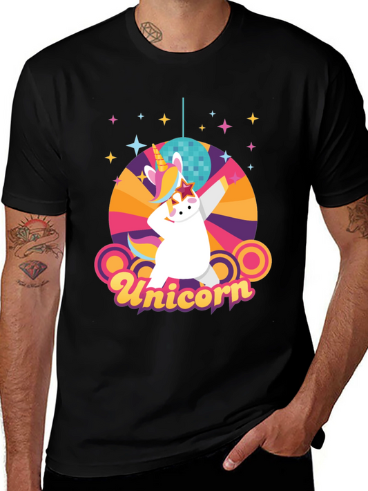 Retro Unicorn Disco Party T-Shirt