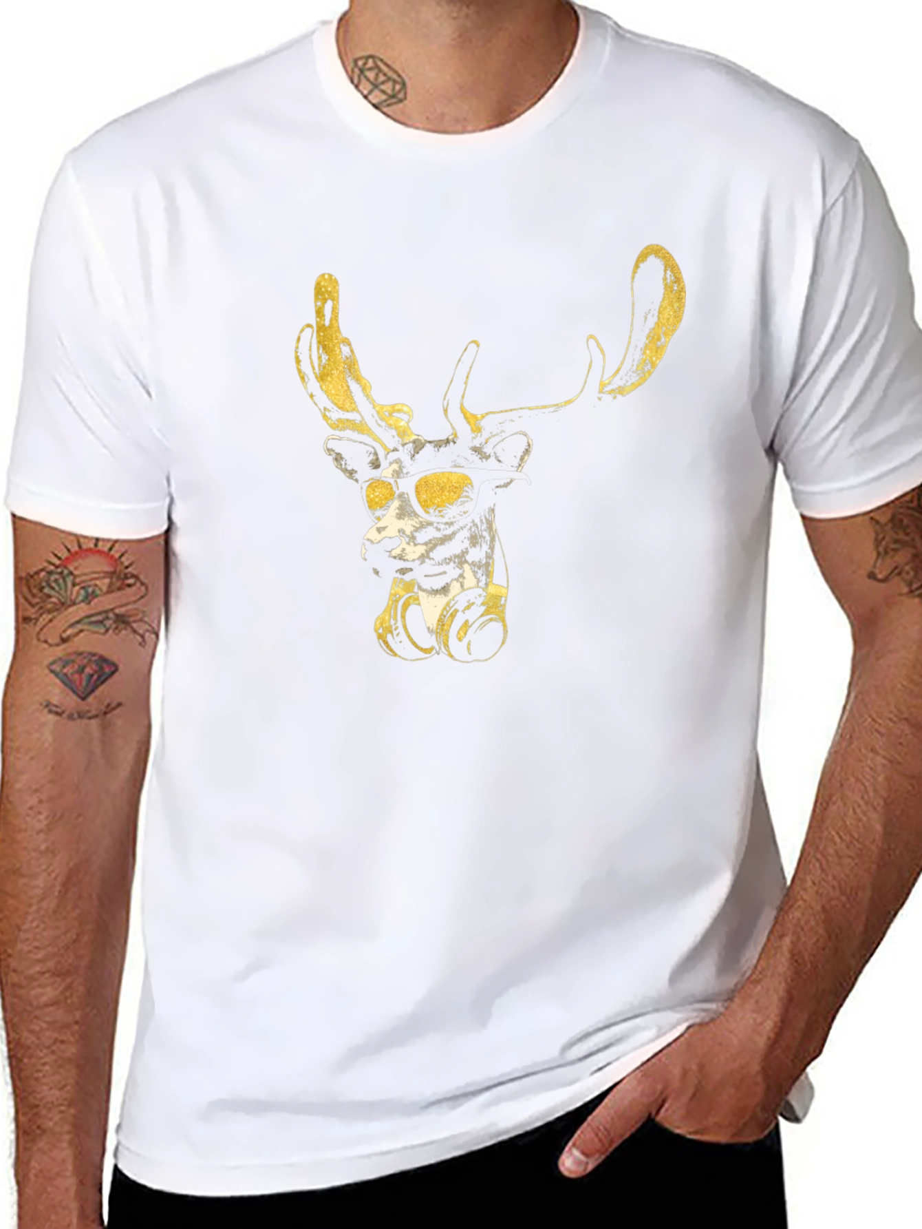 Cool Deer Graphic T-Shirt