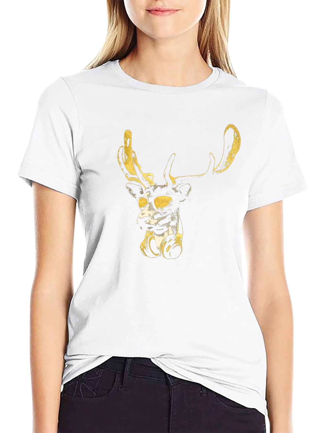 Cool Deer Graphic T-Shirt