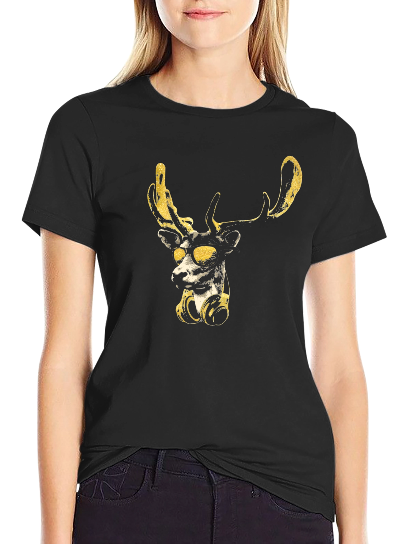 Cool Deer Graphic T-Shirt
