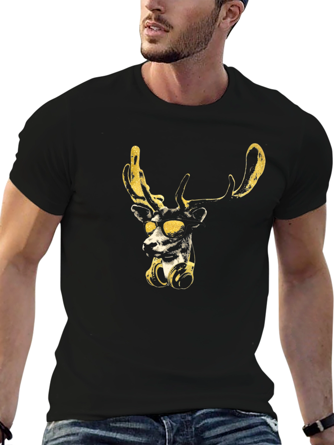 Cool Deer Graphic T-Shirt