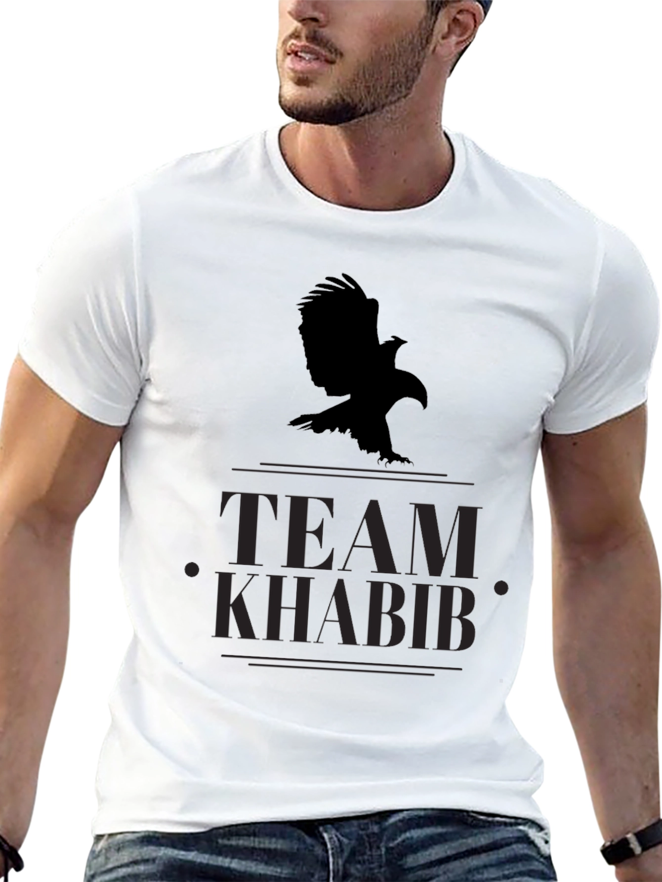 Team Khabib Eagle Black T-Shirt