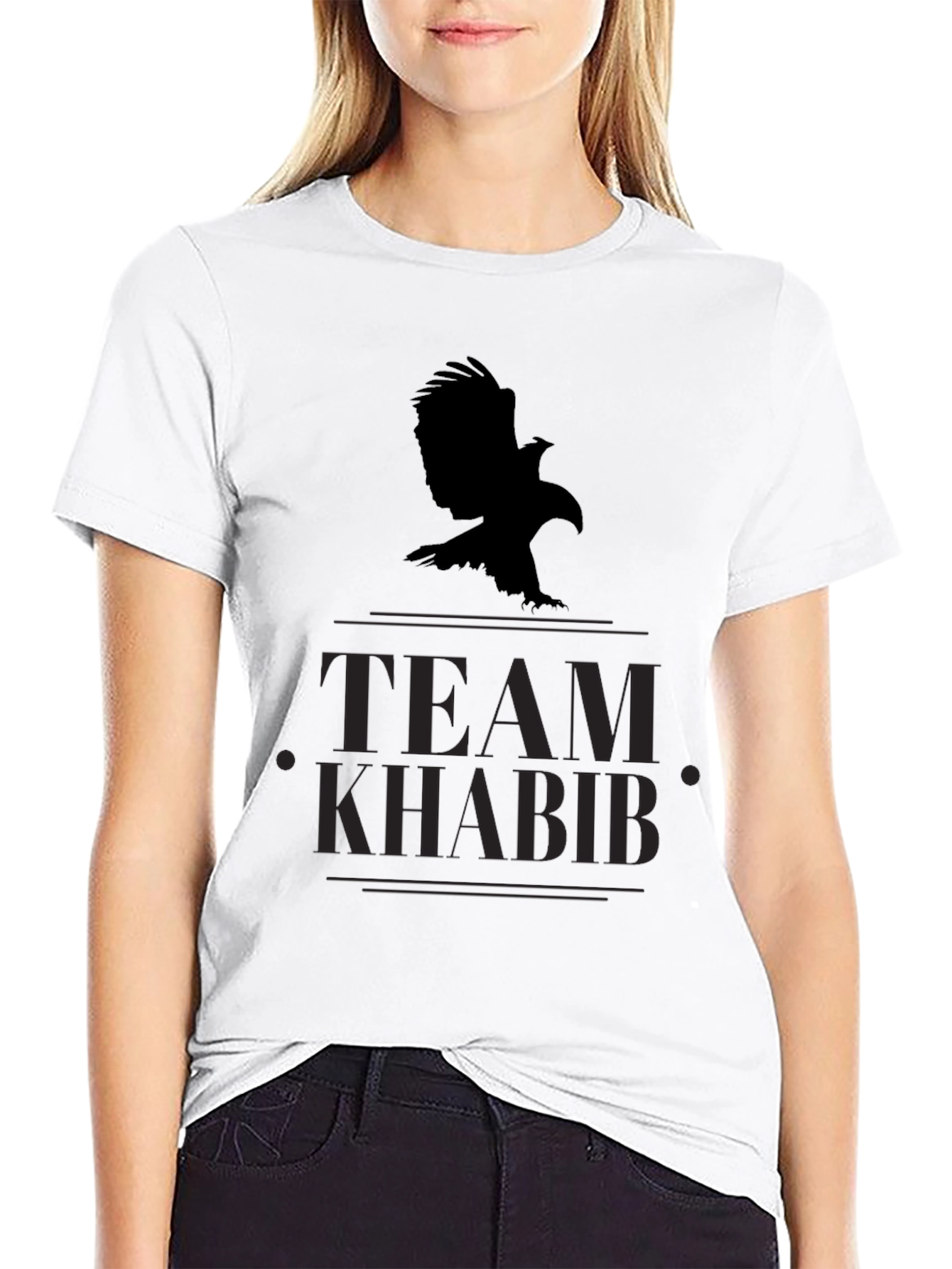 Team Khabib Eagle Black T-Shirt