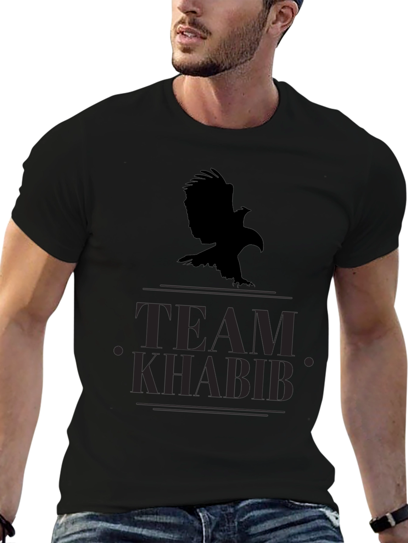 Team Khabib Eagle Black T-Shirt