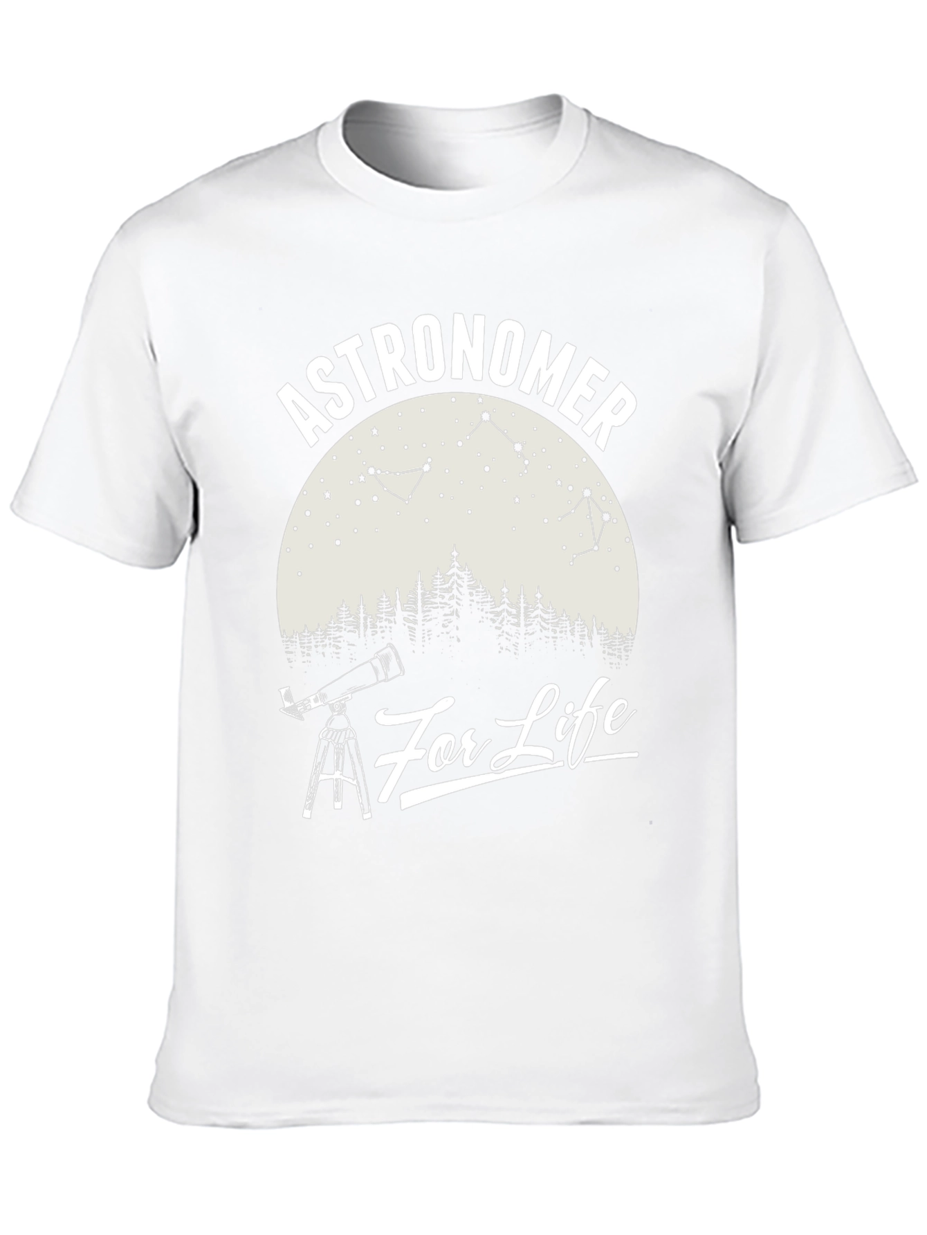 Astronomer For Life Black Graphic T-Shirt