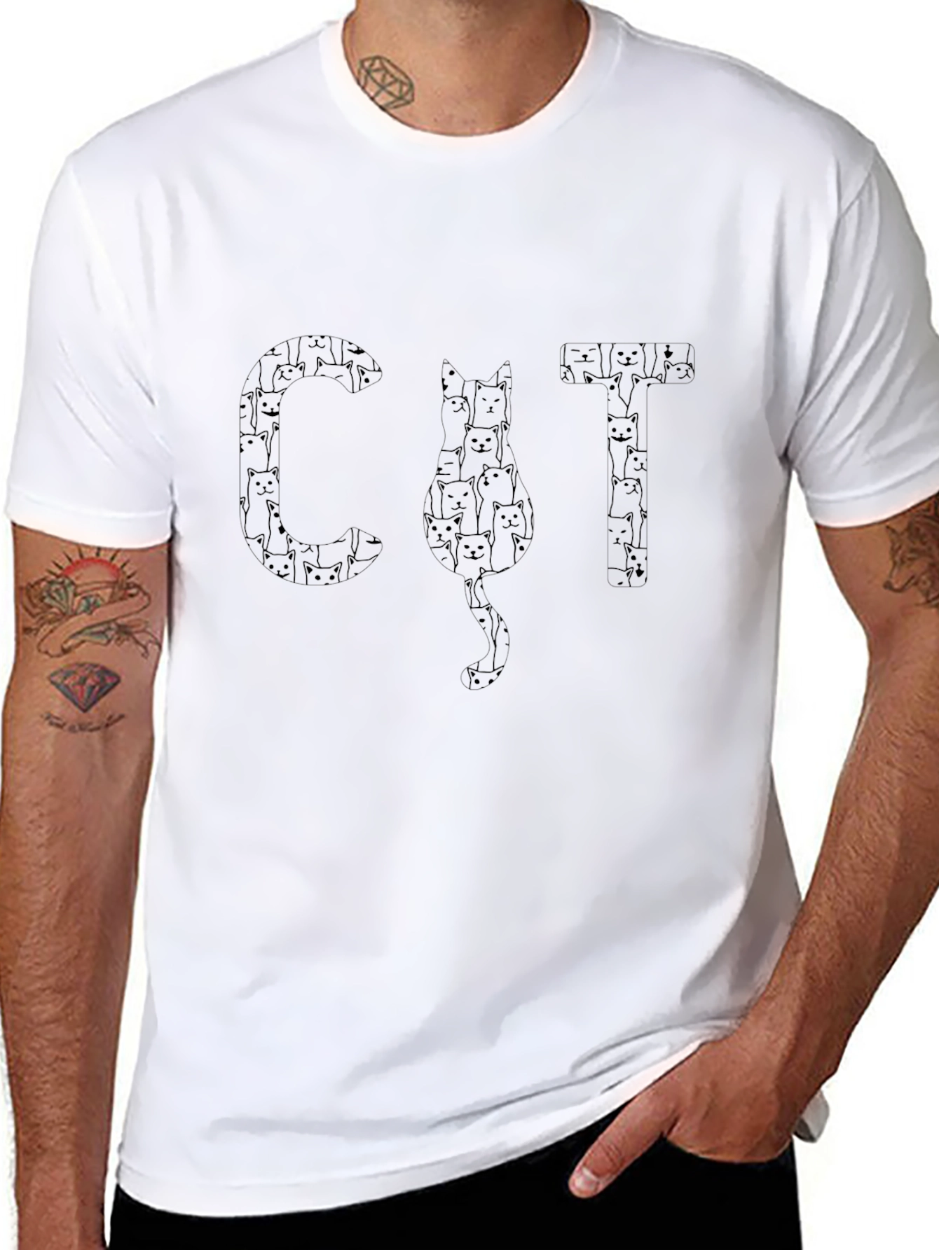 Cat Lover T-Shirt - Feline Word Art