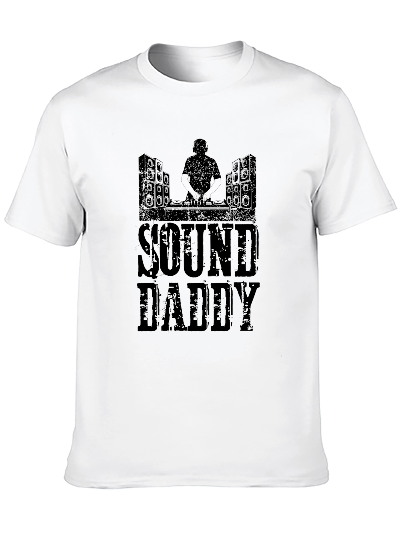 Sound Daddy Graphic Tee - Black Cotton Blend