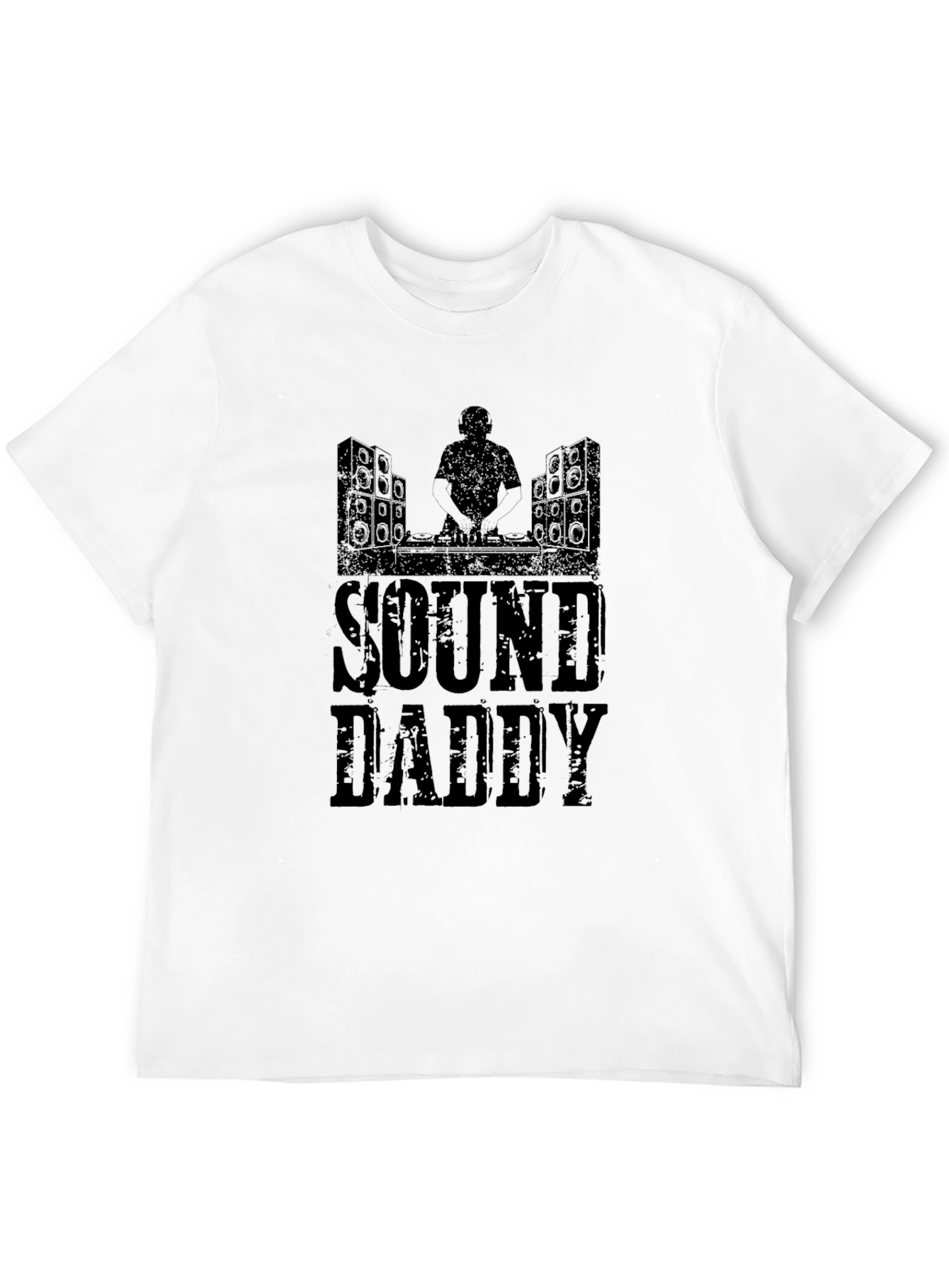 Sound Daddy Graphic Tee - Black Cotton Blend