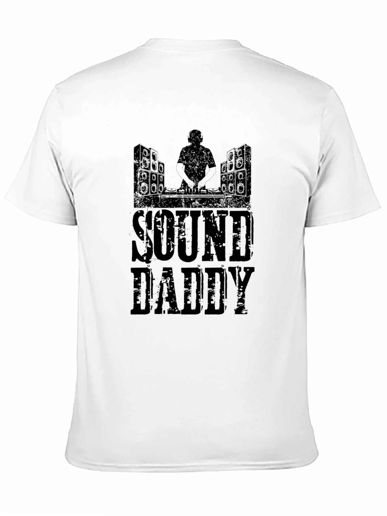 Sound Daddy Graphic Tee - Black Cotton Blend