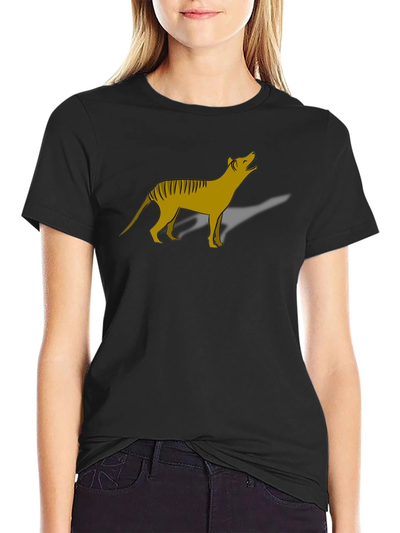 Thylacine T-Shirt - Extinct Tasmanian Tiger Tee