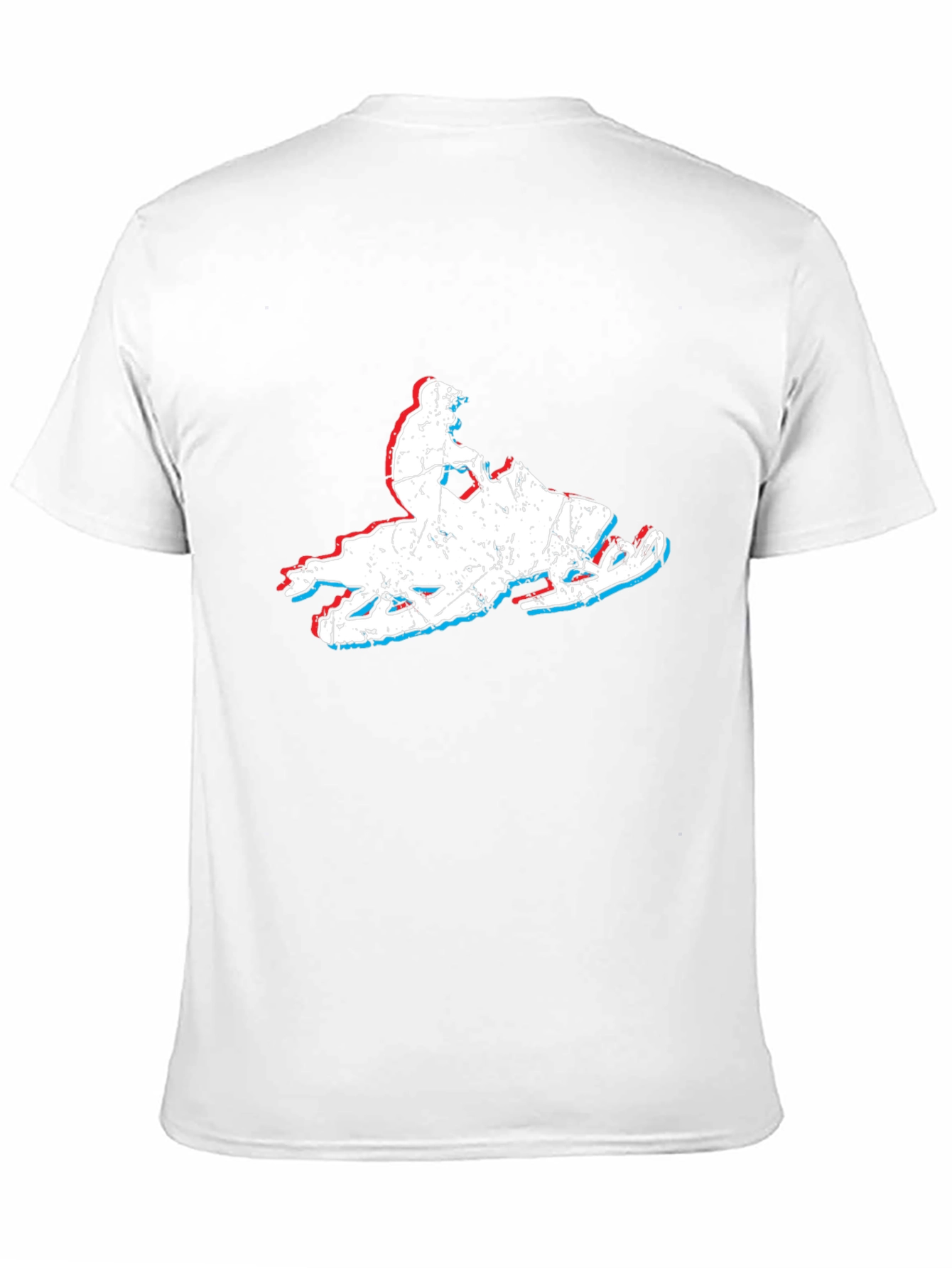 Retro Snowmobile T-Shirt - Distressed Graphic