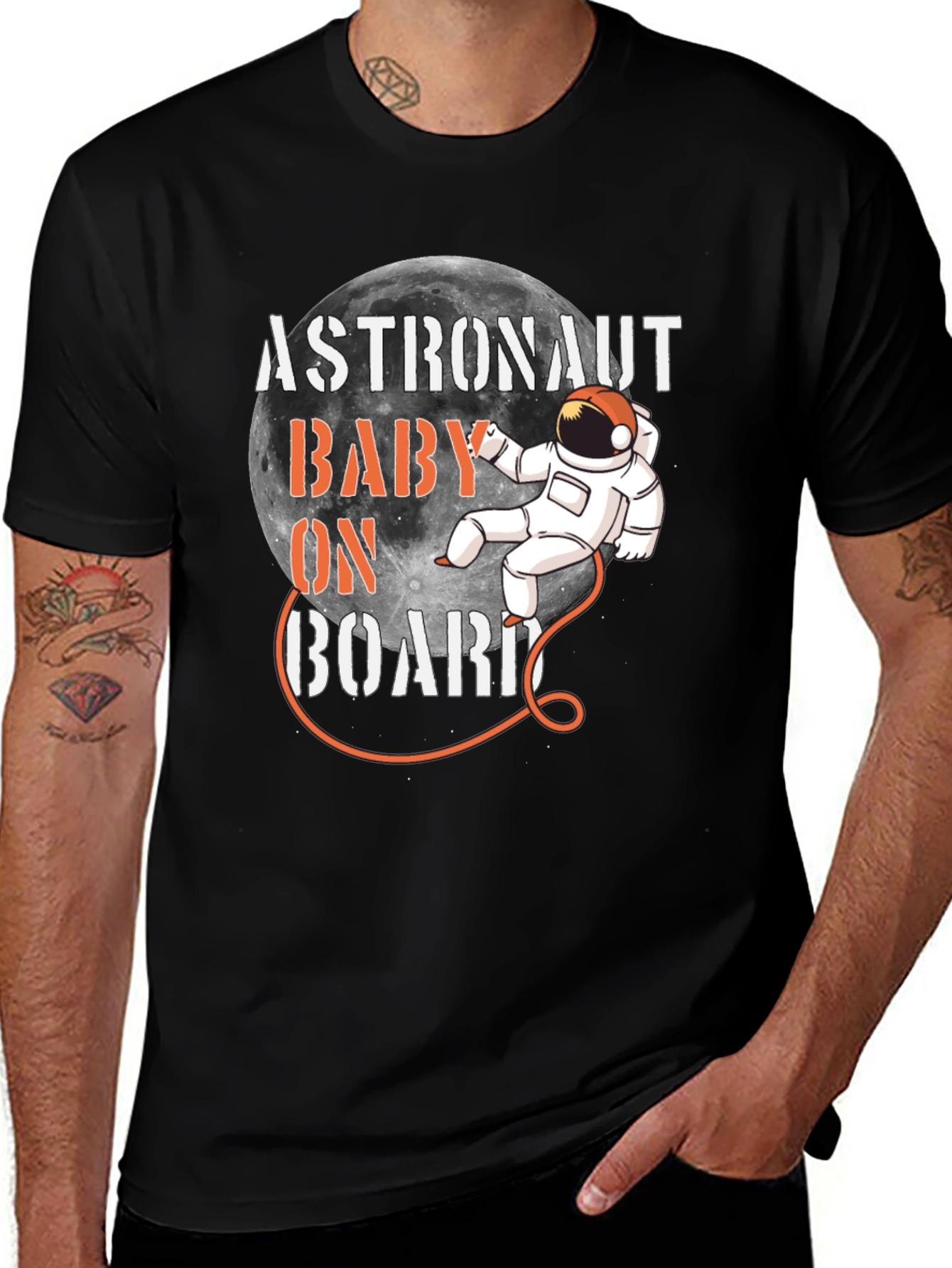 Astronaut Baby On Board Graphic Tee