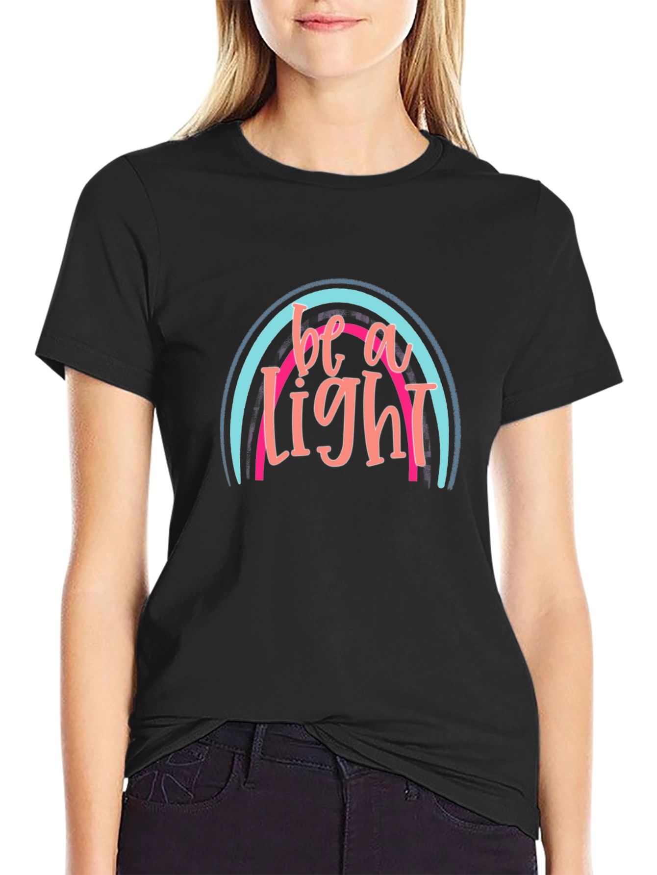 Be A Light Graphic T-Shirt - Trendy Design