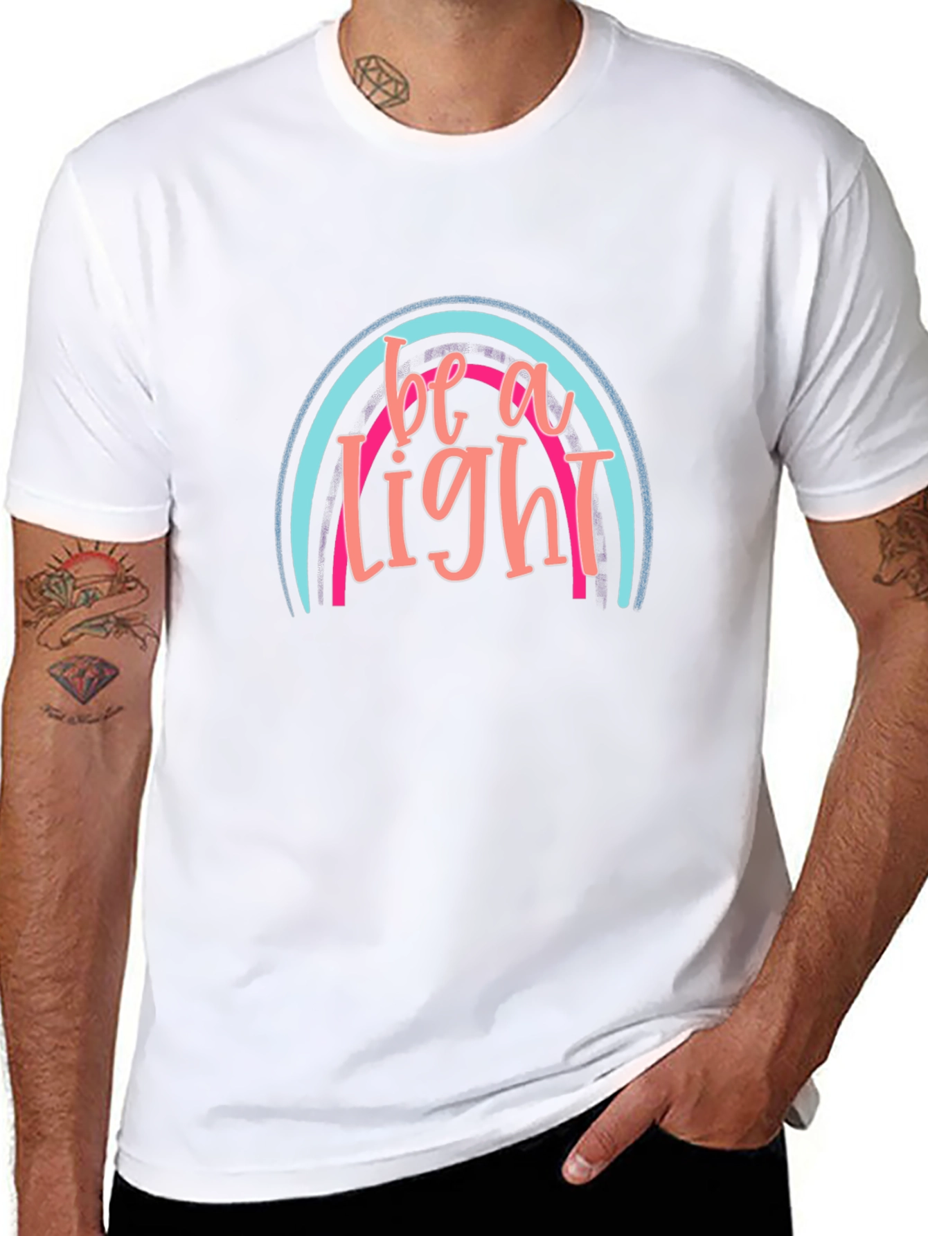 Be A Light Graphic T-Shirt - Trendy Design